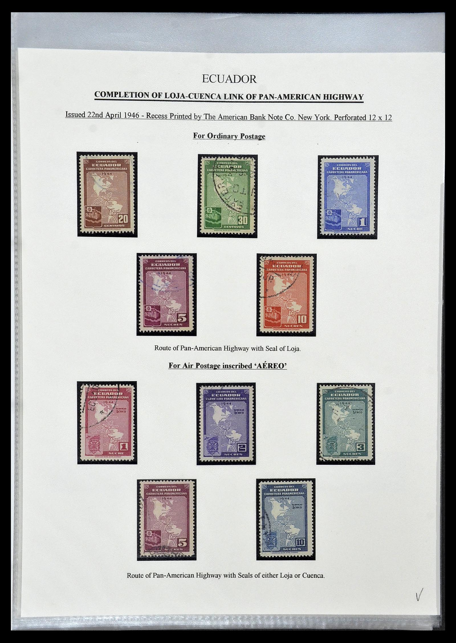 34523 085 - Stamp Collection 34523 Ecuador 1899-1952.