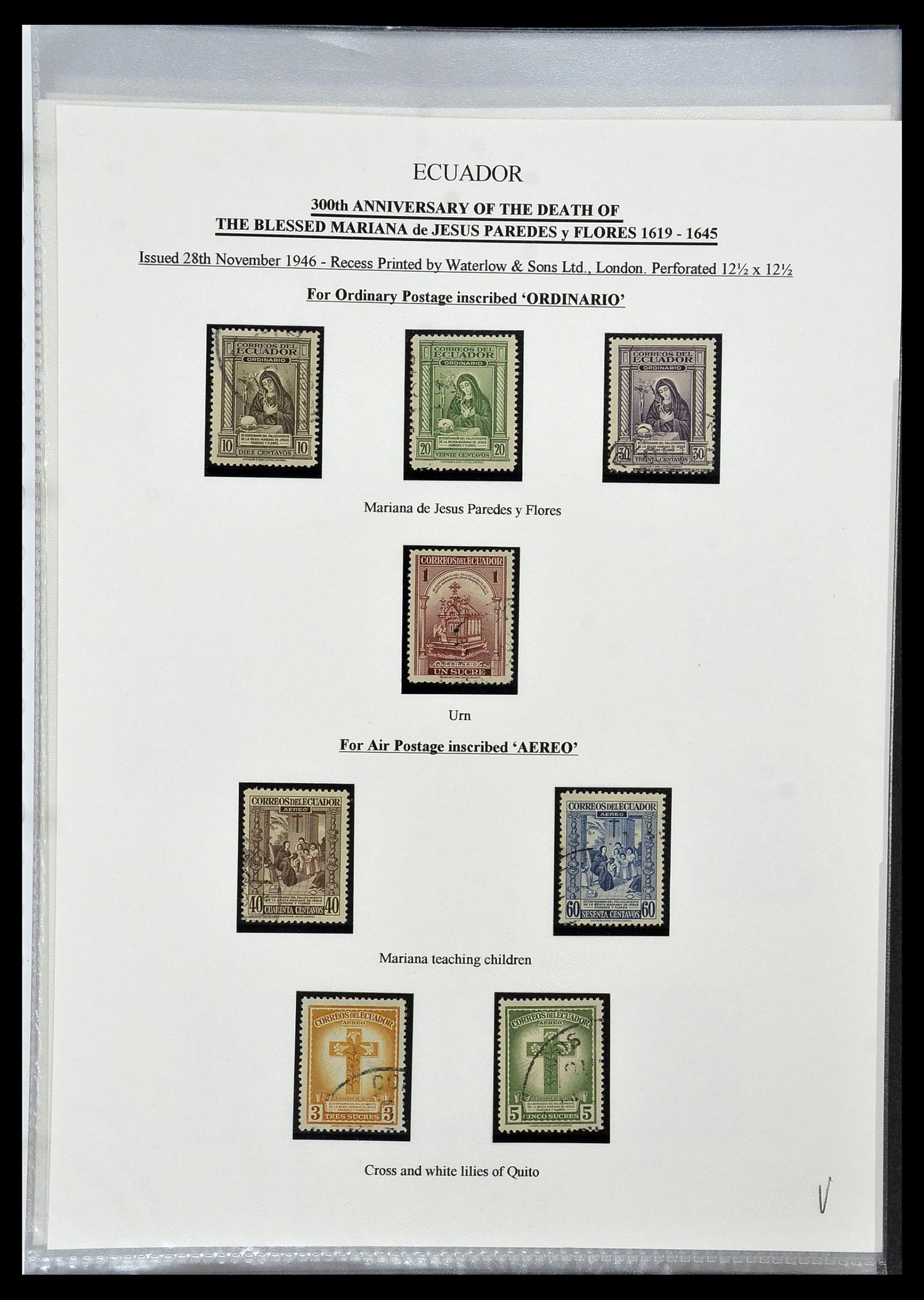 34523 090 - Postzegelverzameling 34523 Ecuador 1899-1952.