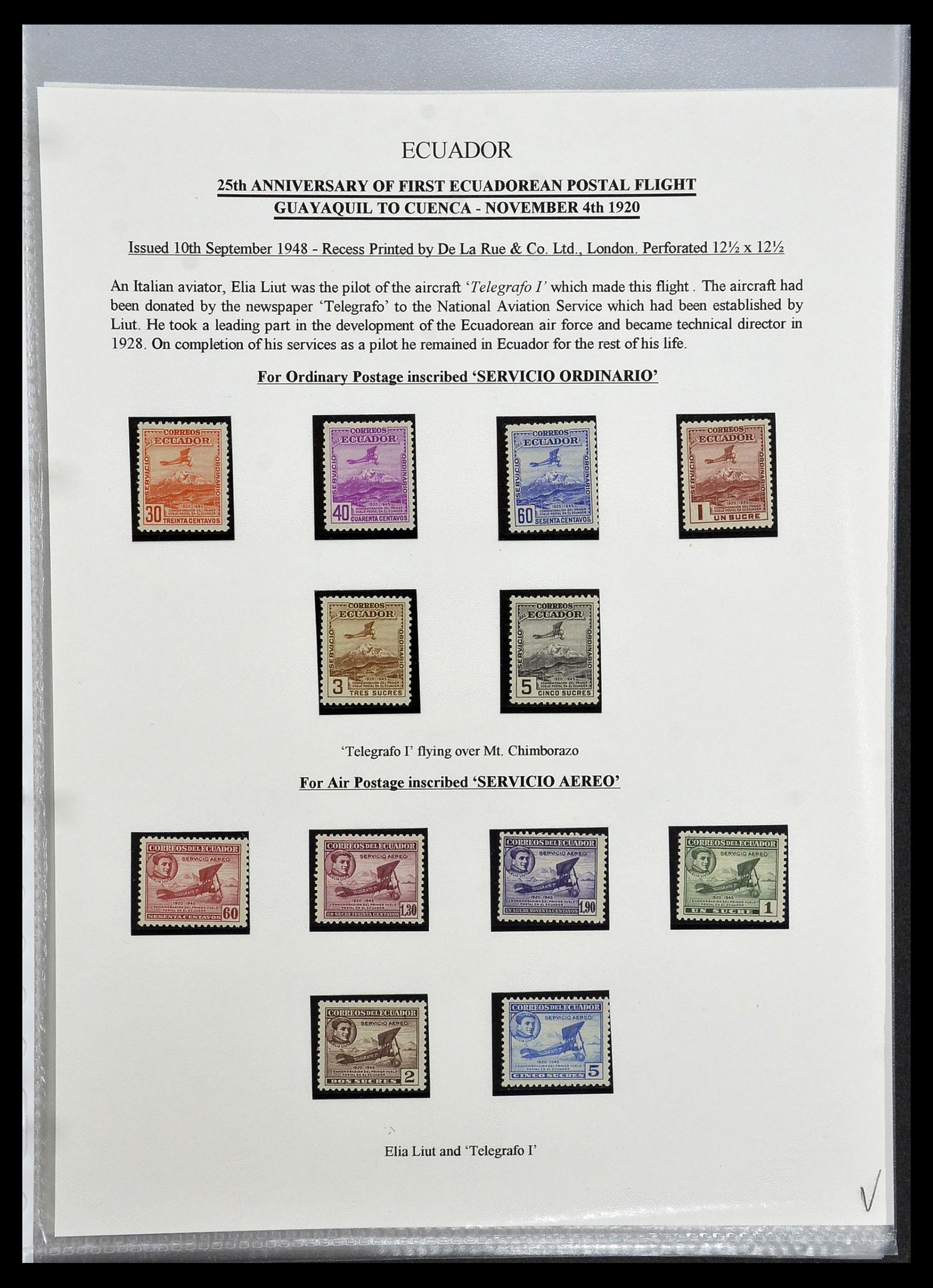 34523 098 - Postzegelverzameling 34523 Ecuador 1899-1952.