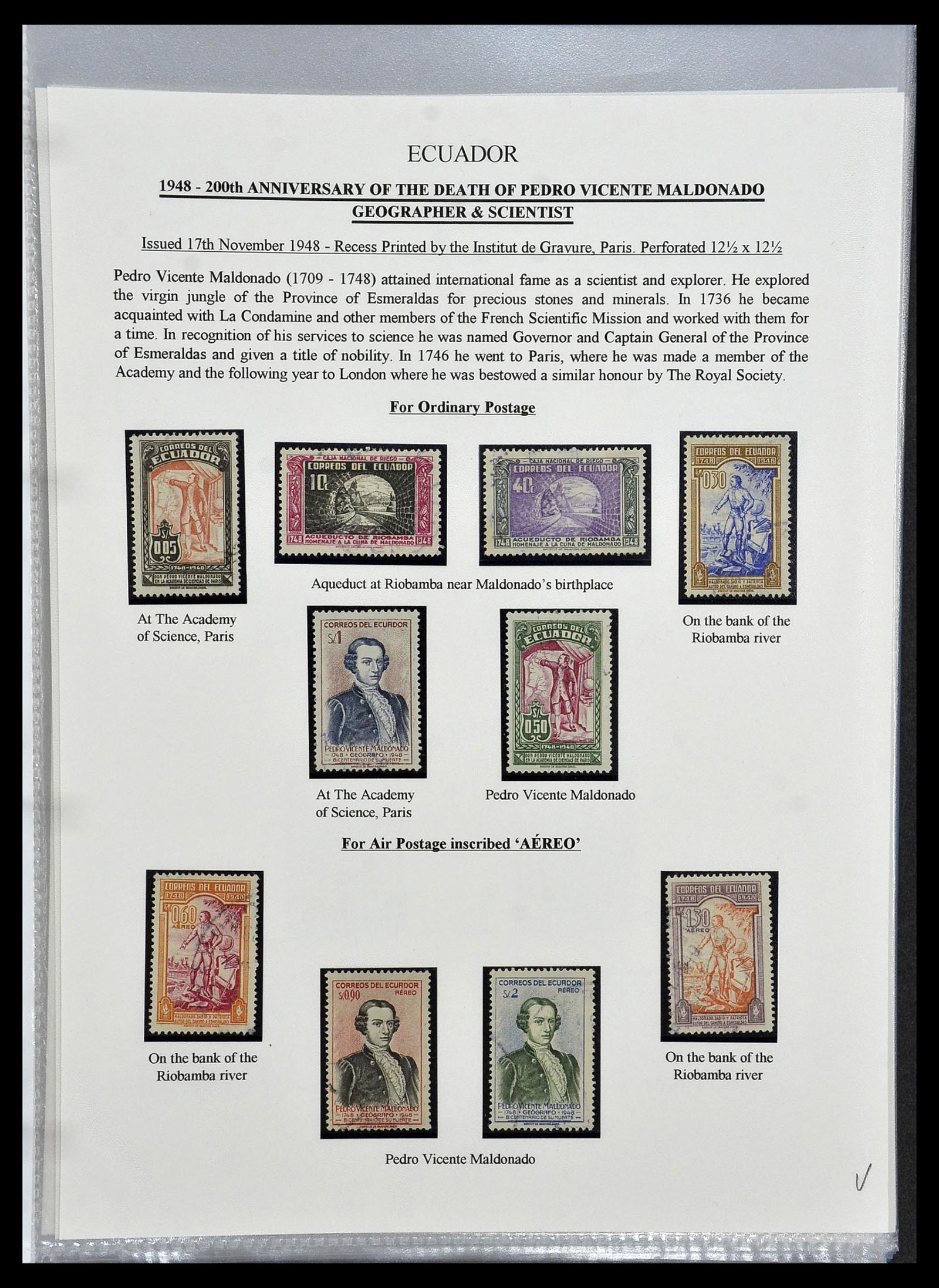 34523 101 - Postzegelverzameling 34523 Ecuador 1899-1952.