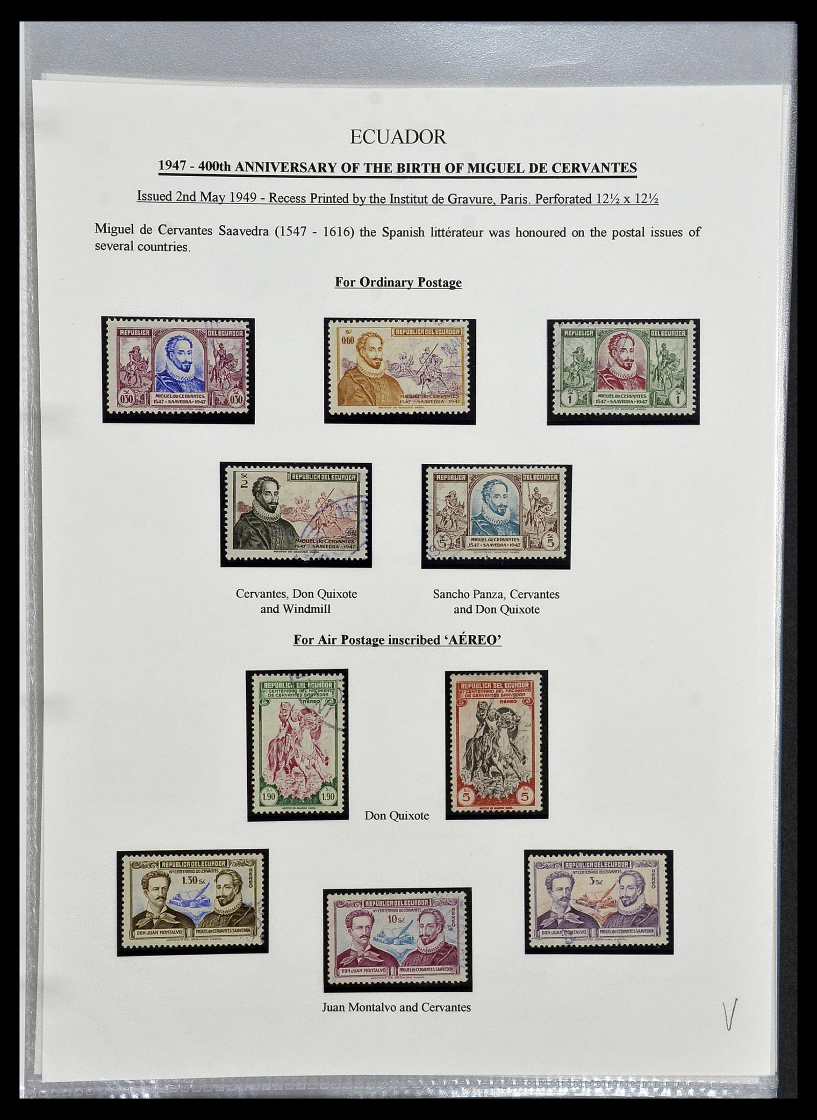 34523 102 - Postzegelverzameling 34523 Ecuador 1899-1952.