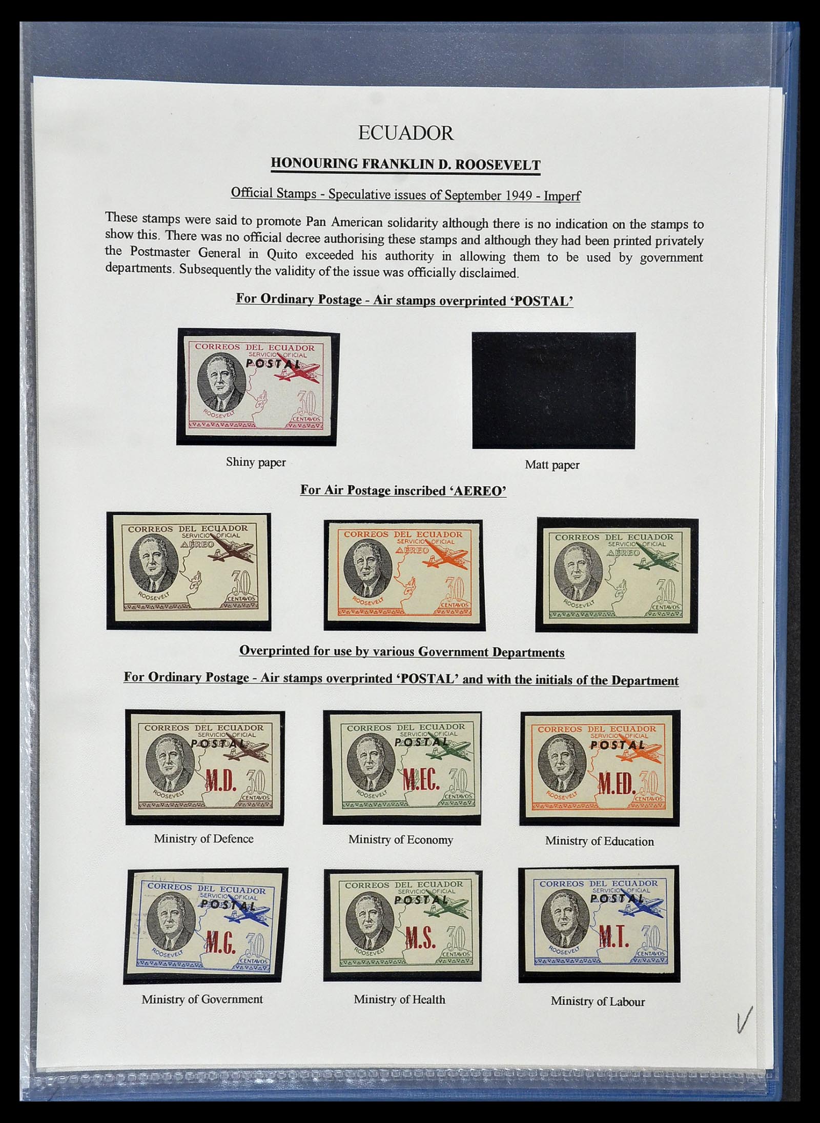 34523 116 - Stamp Collection 34523 Ecuador 1899-1952.