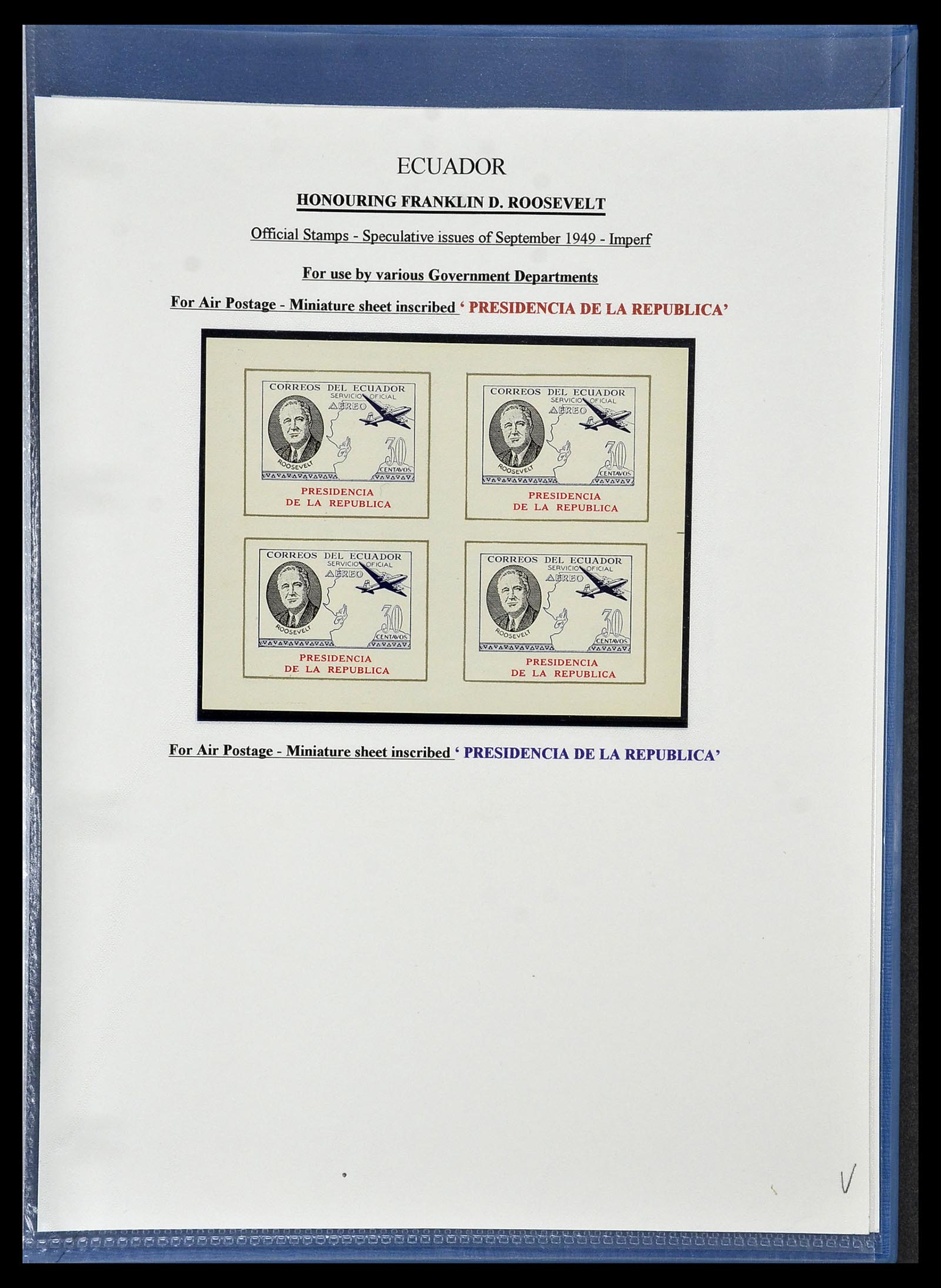 34523 118 - Postzegelverzameling 34523 Ecuador 1899-1952.