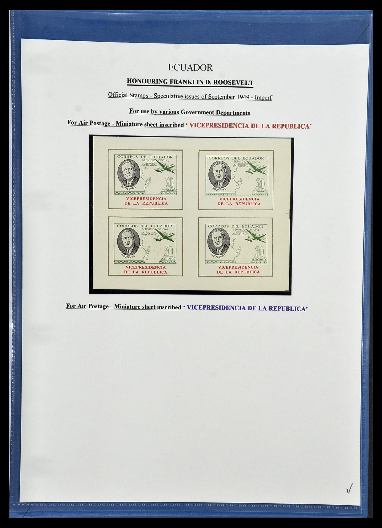 34523 119 - Postzegelverzameling 34523 Ecuador 1899-1952.