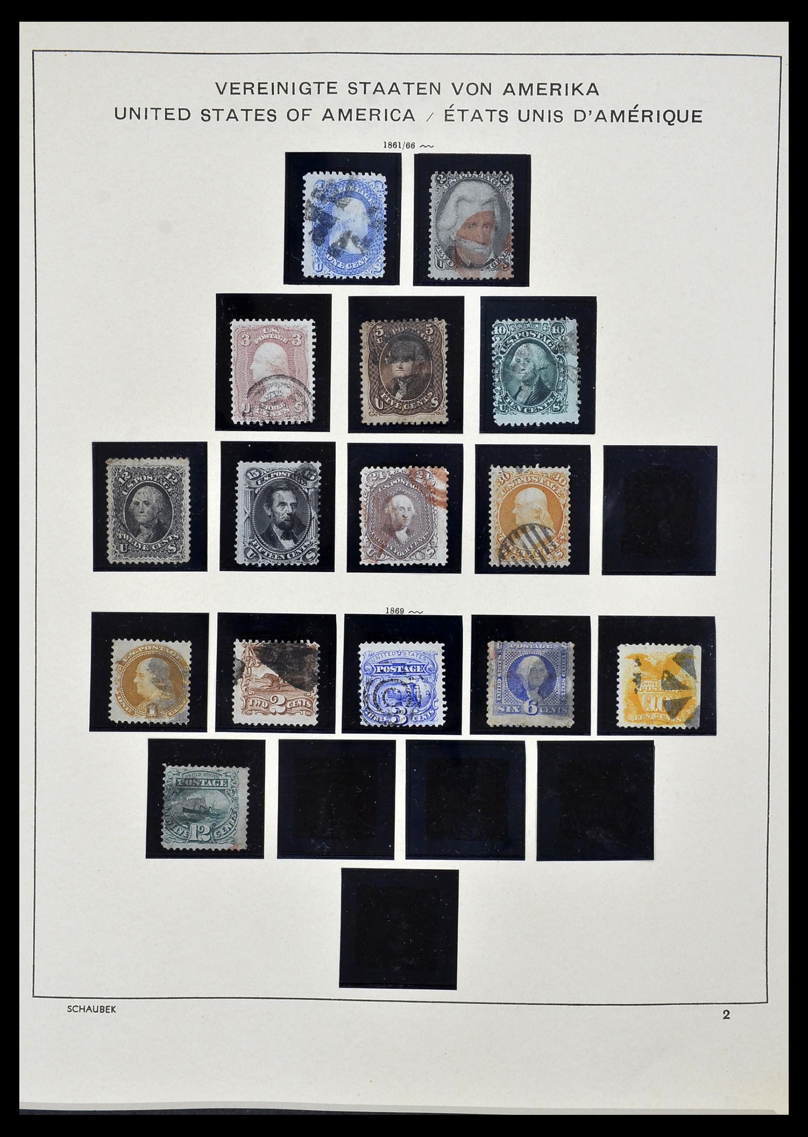 34525 002 - Stamp Collection 34525 USA 1851-1980.
