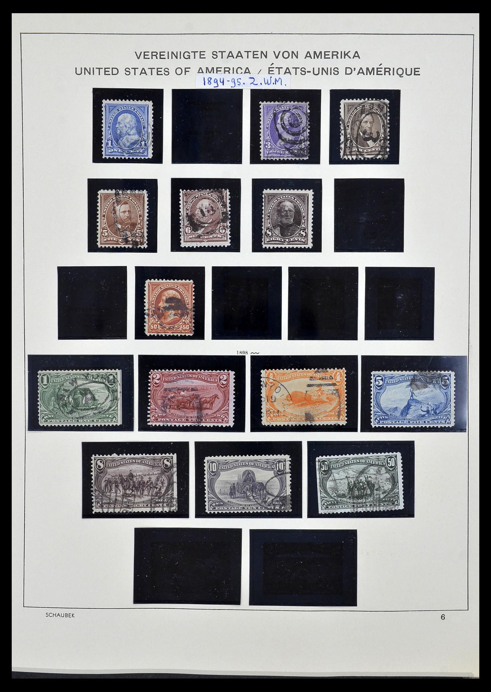 34525 008 - Postzegelverzameling 34525 USA 1851-1980.