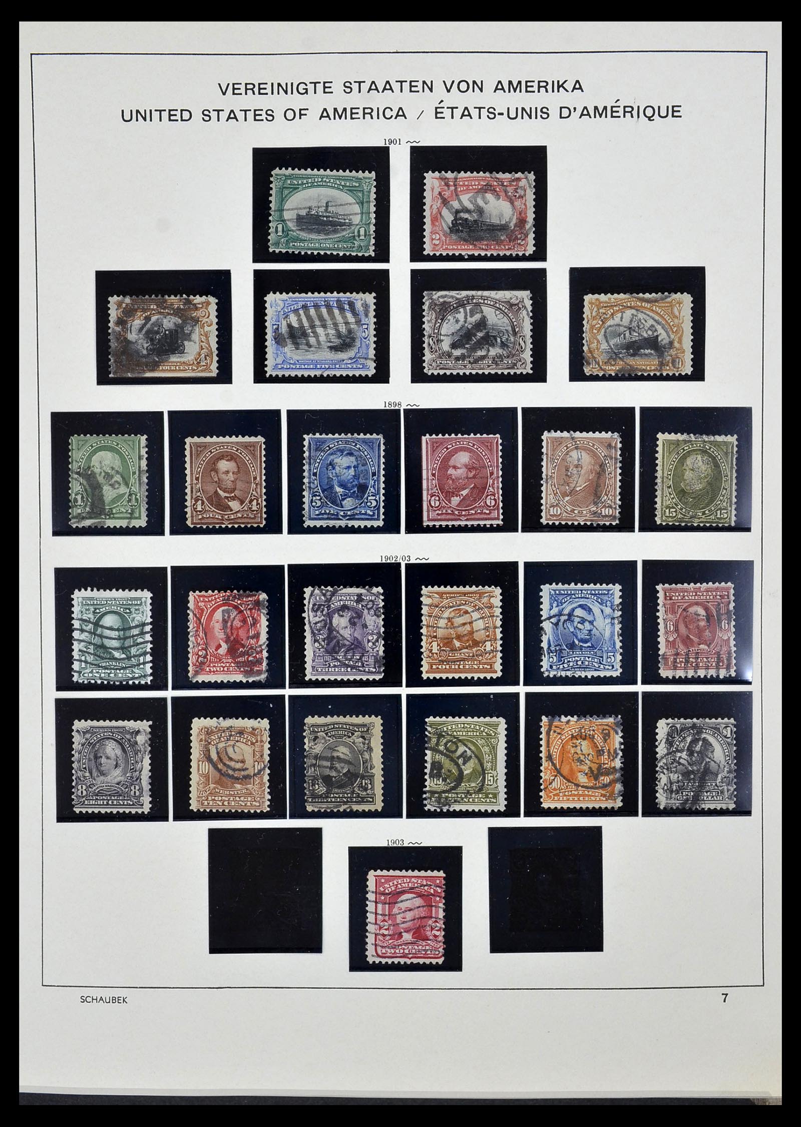 34525 010 - Postzegelverzameling 34525 USA 1851-1980.