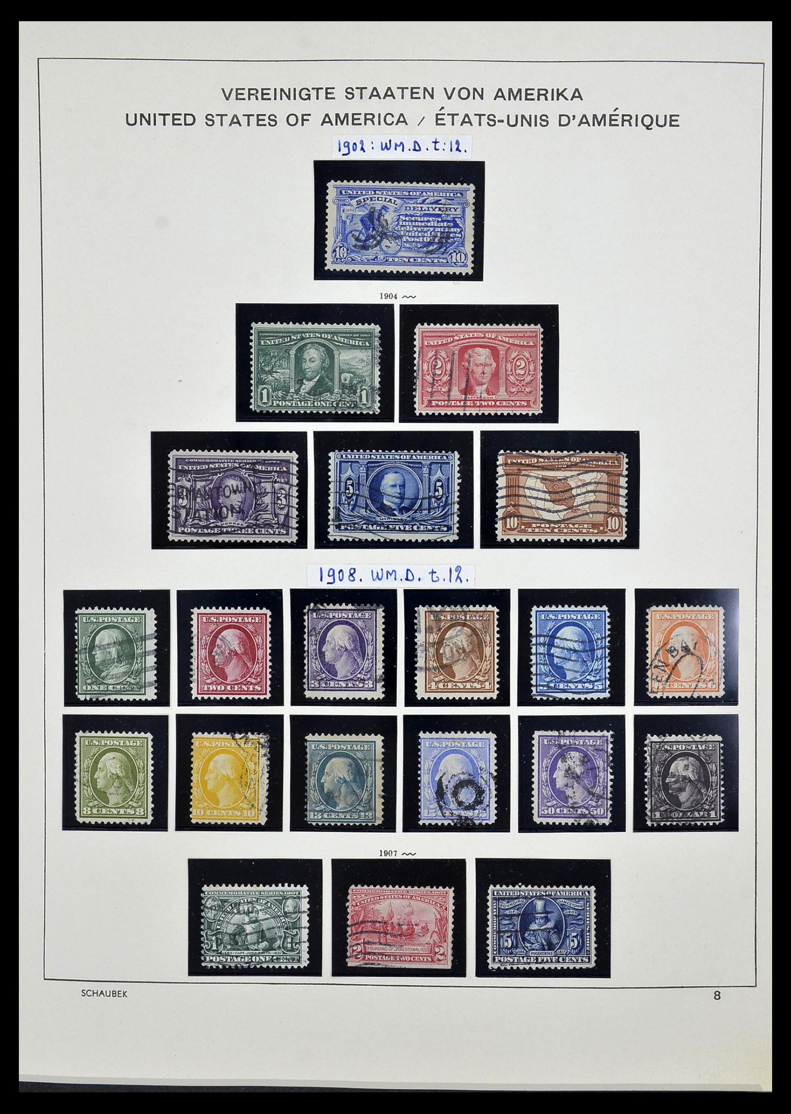 34525 011 - Postzegelverzameling 34525 USA 1851-1980.