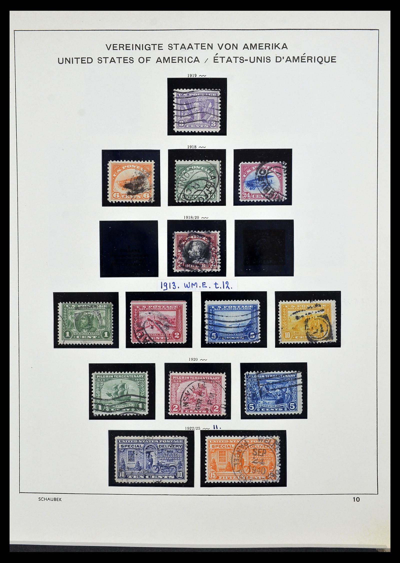 34525 021 - Stamp Collection 34525 USA 1851-1980.