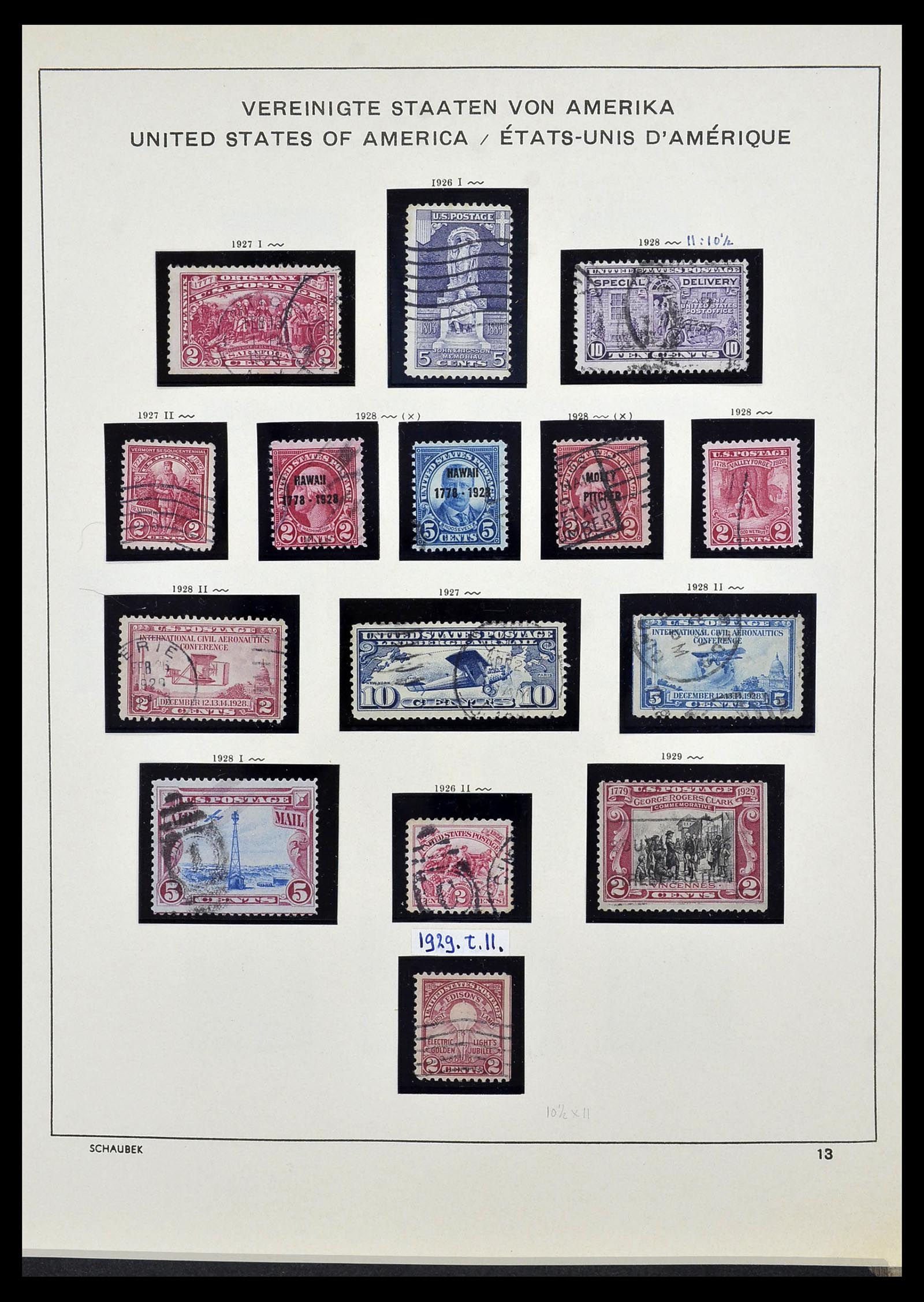 34525 026 - Postzegelverzameling 34525 USA 1851-1980.