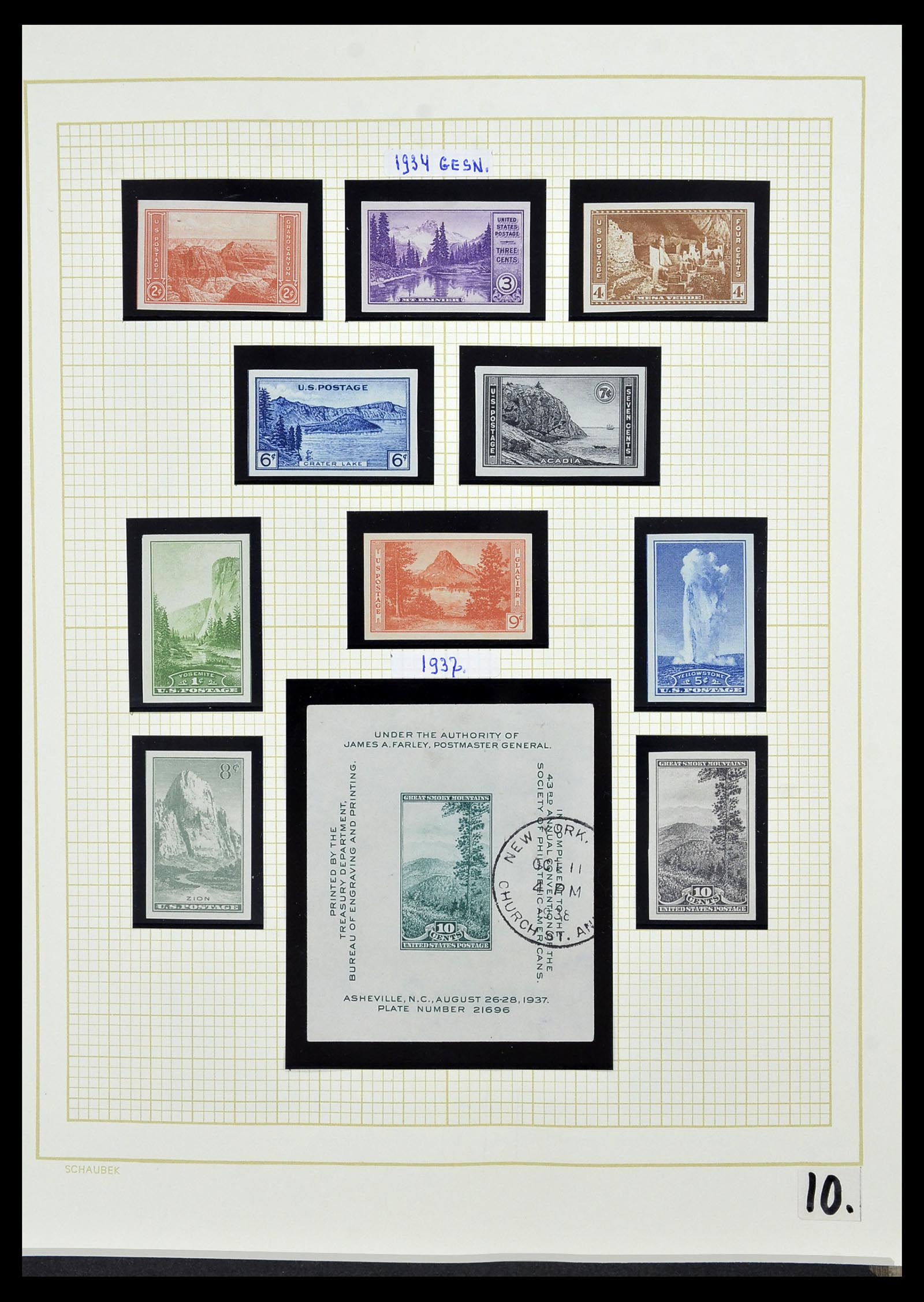 34525 031 - Postzegelverzameling 34525 USA 1851-1980.
