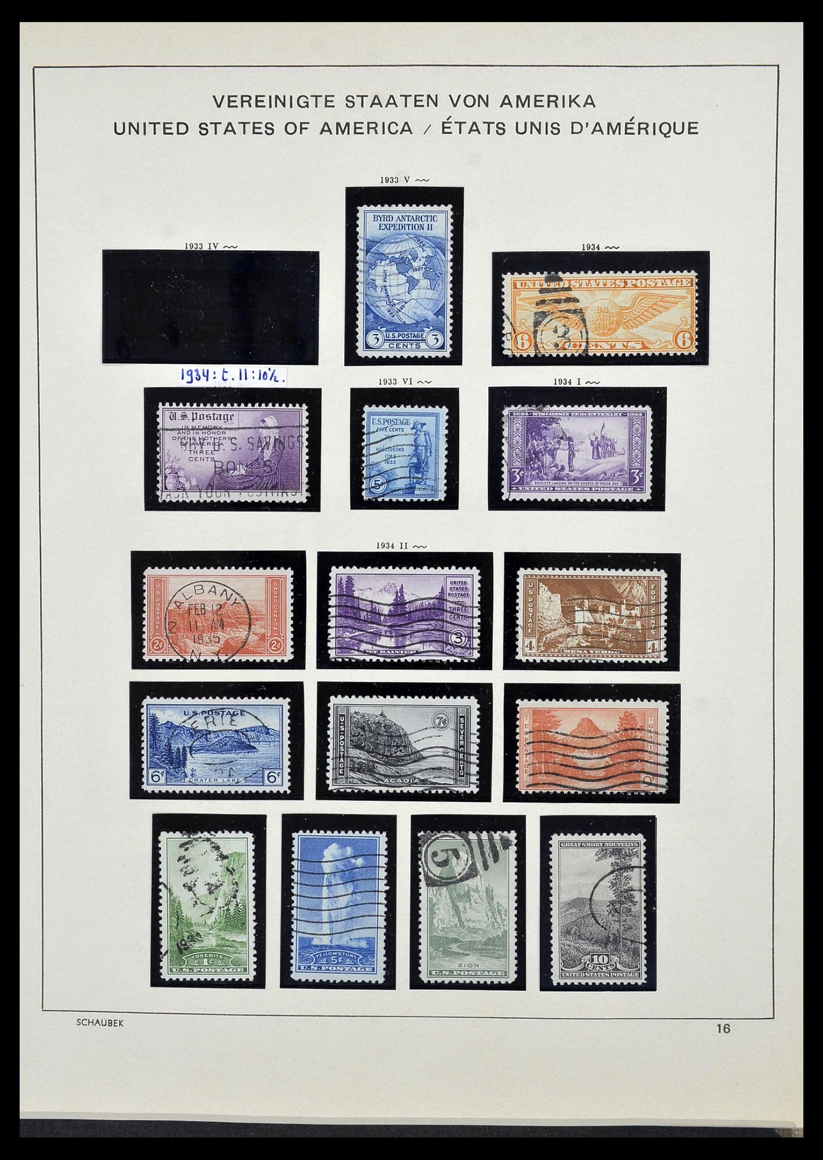 34525 032 - Postzegelverzameling 34525 USA 1851-1980.