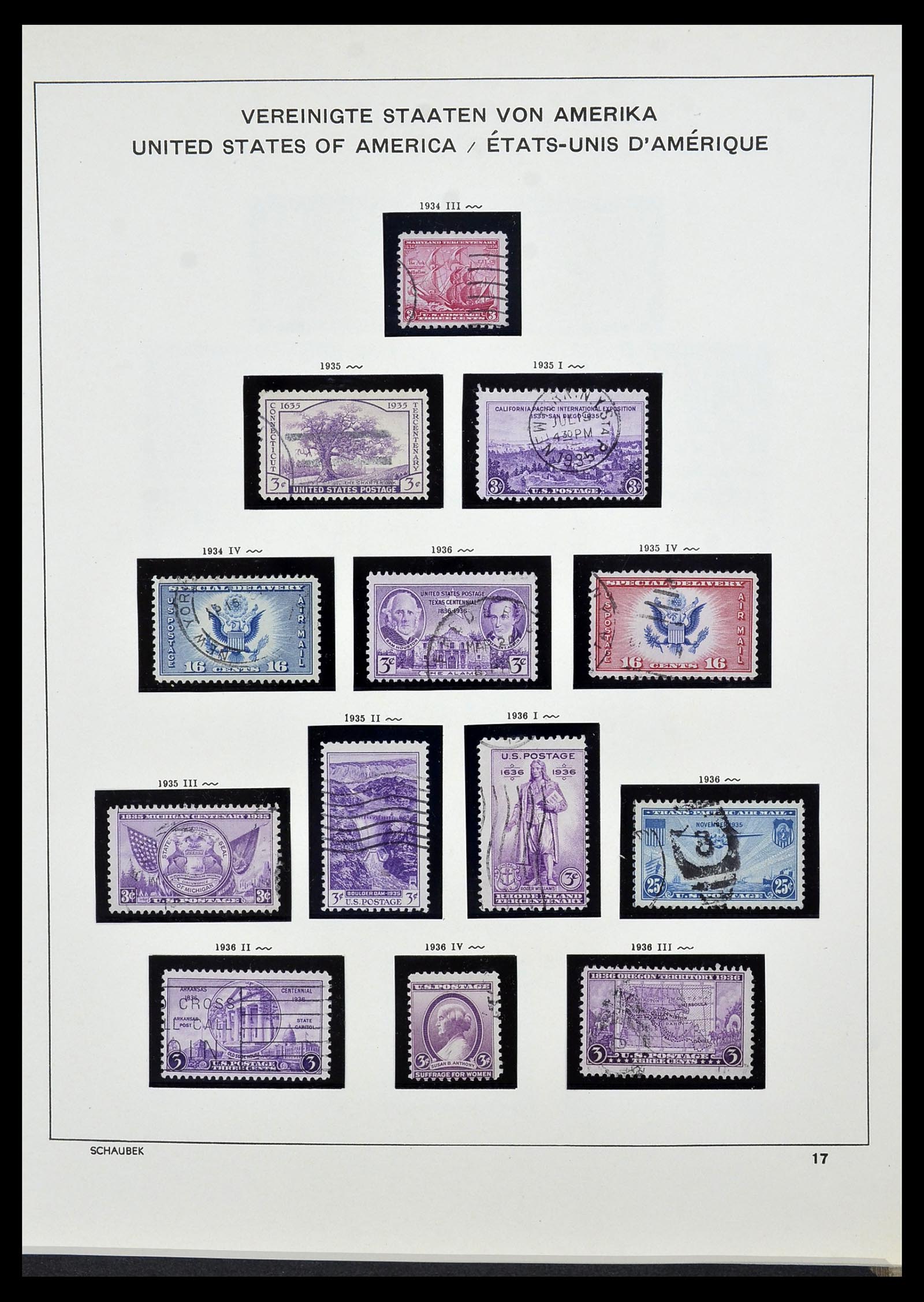 34525 033 - Postzegelverzameling 34525 USA 1851-1980.