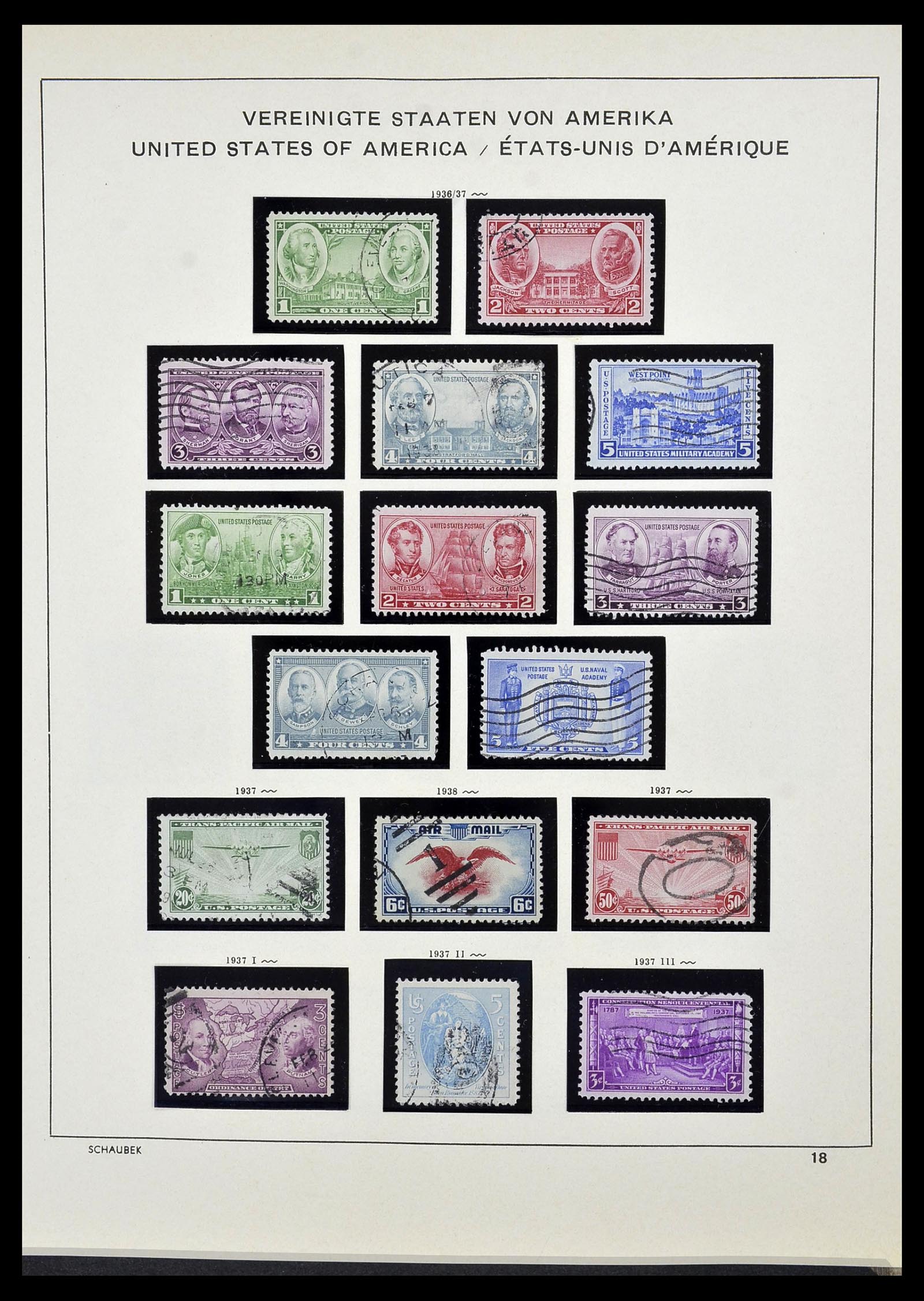 34525 034 - Postzegelverzameling 34525 USA 1851-1980.