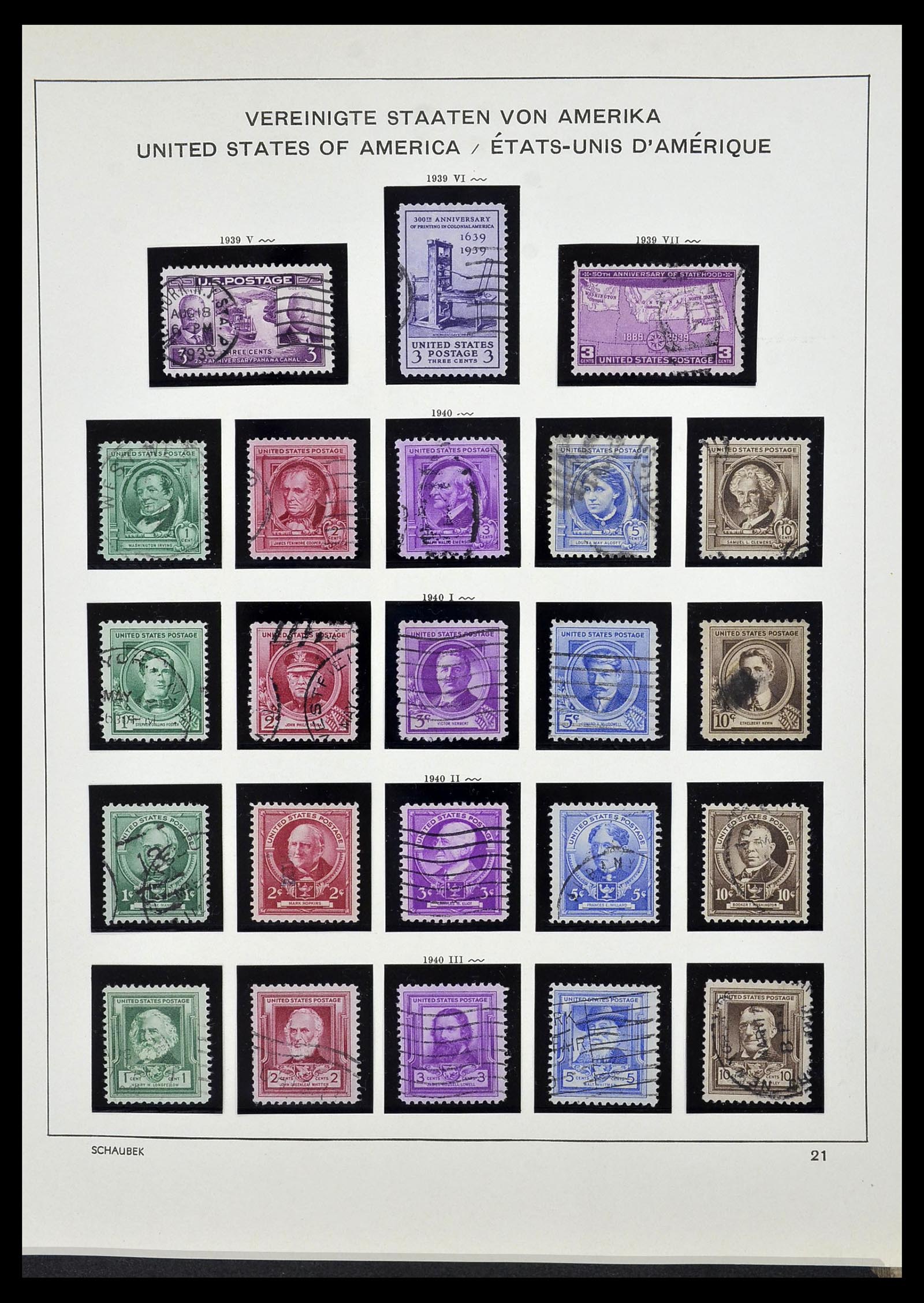 34525 038 - Postzegelverzameling 34525 USA 1851-1980.