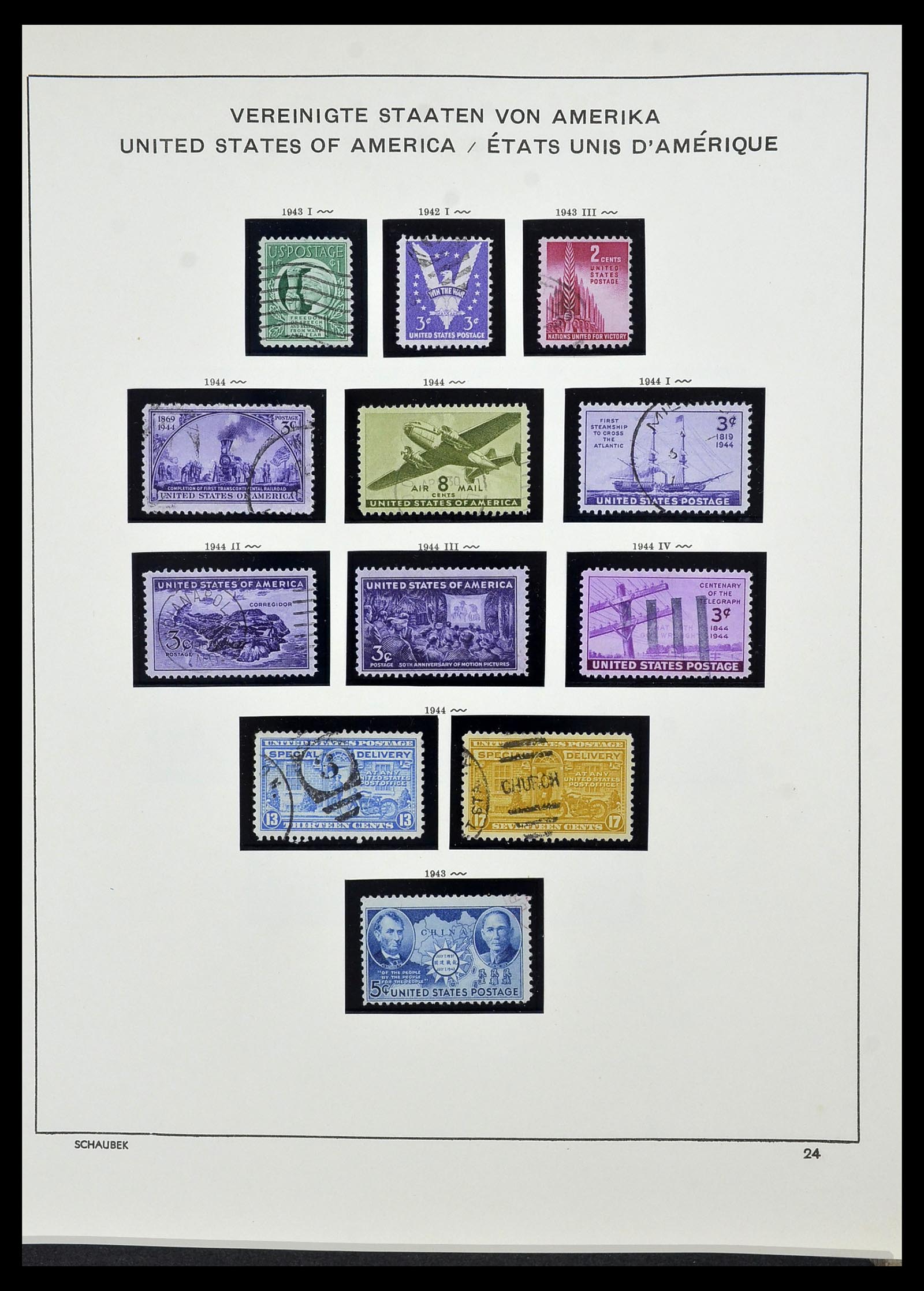 34525 041 - Postzegelverzameling 34525 USA 1851-1980.