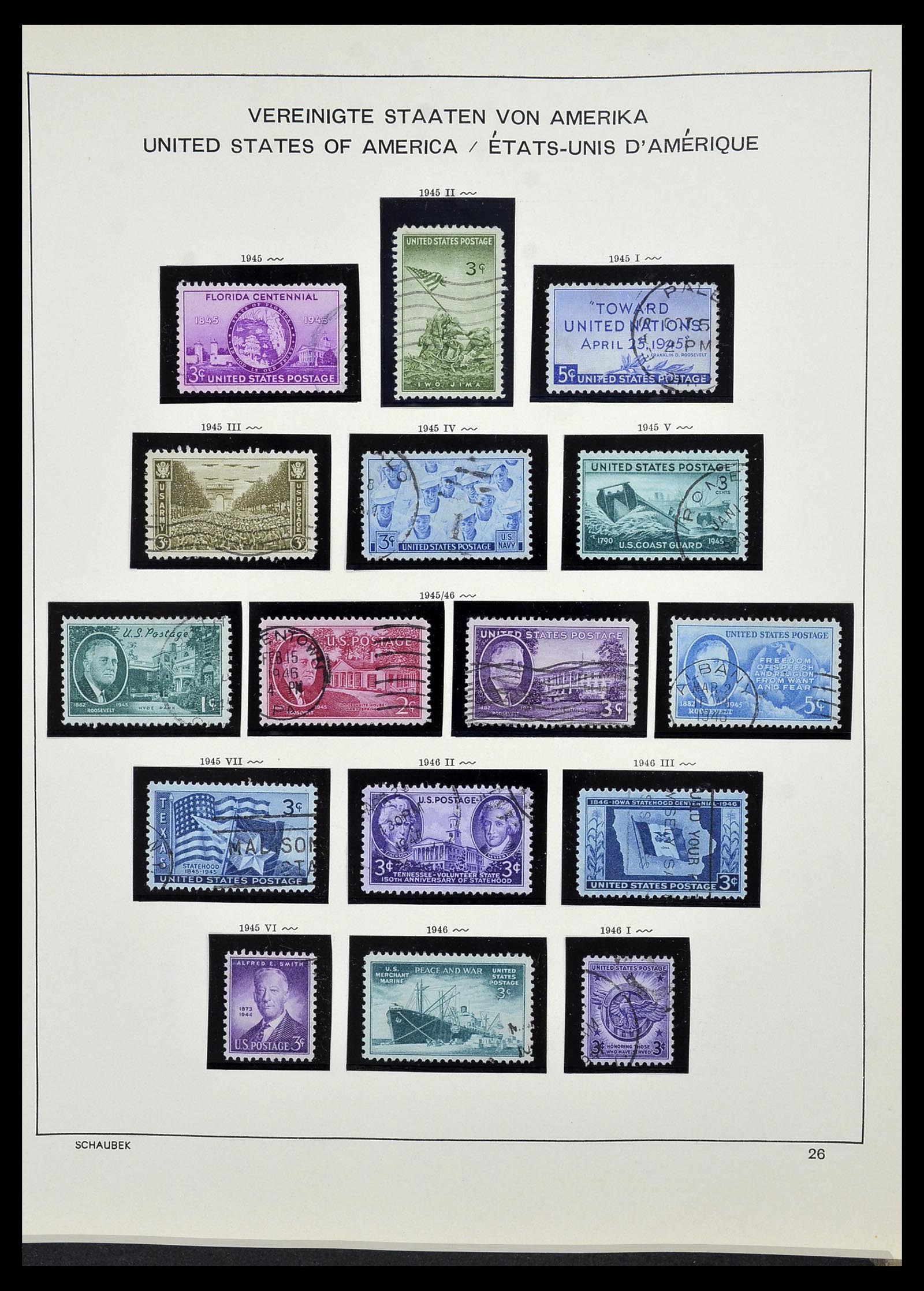 34525 043 - Postzegelverzameling 34525 USA 1851-1980.