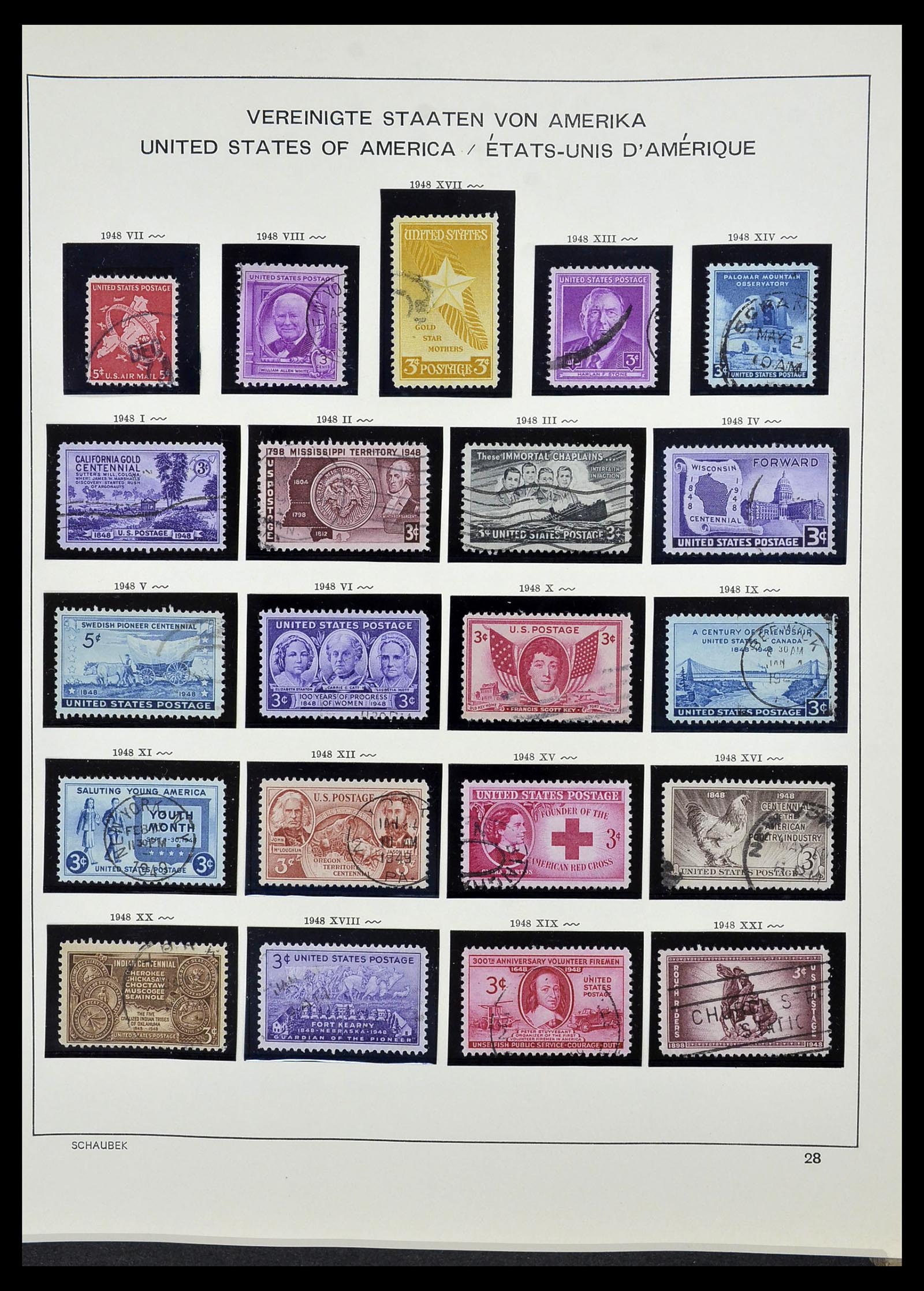 34525 045 - Postzegelverzameling 34525 USA 1851-1980.