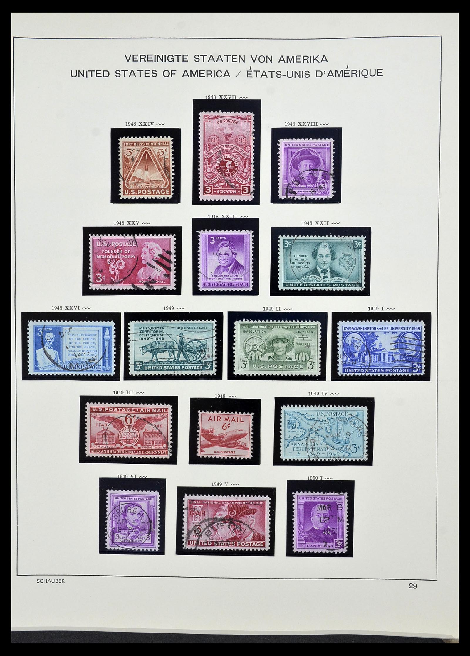 34525 046 - Postzegelverzameling 34525 USA 1851-1980.