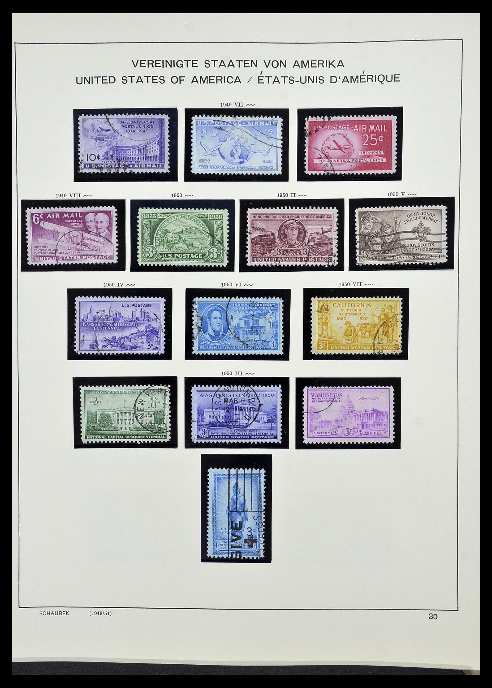 34525 047 - Postzegelverzameling 34525 USA 1851-1980.