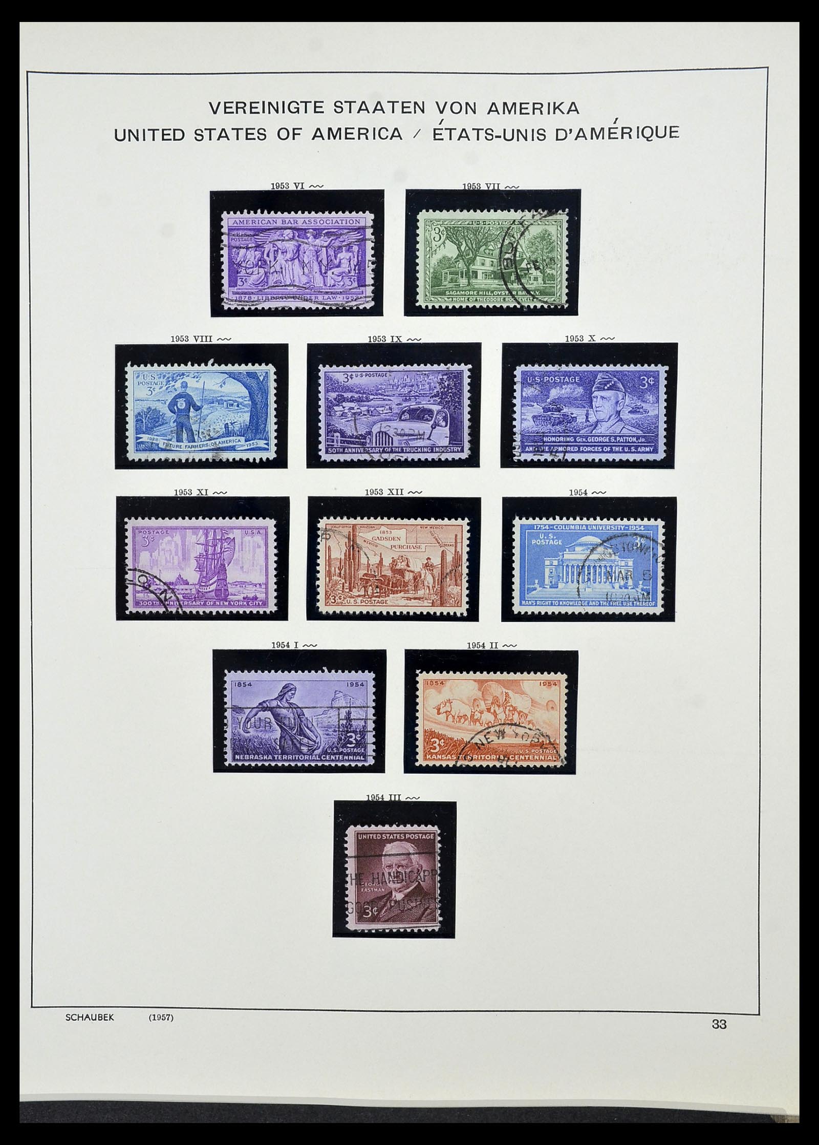 34525 050 - Postzegelverzameling 34525 USA 1851-1980.