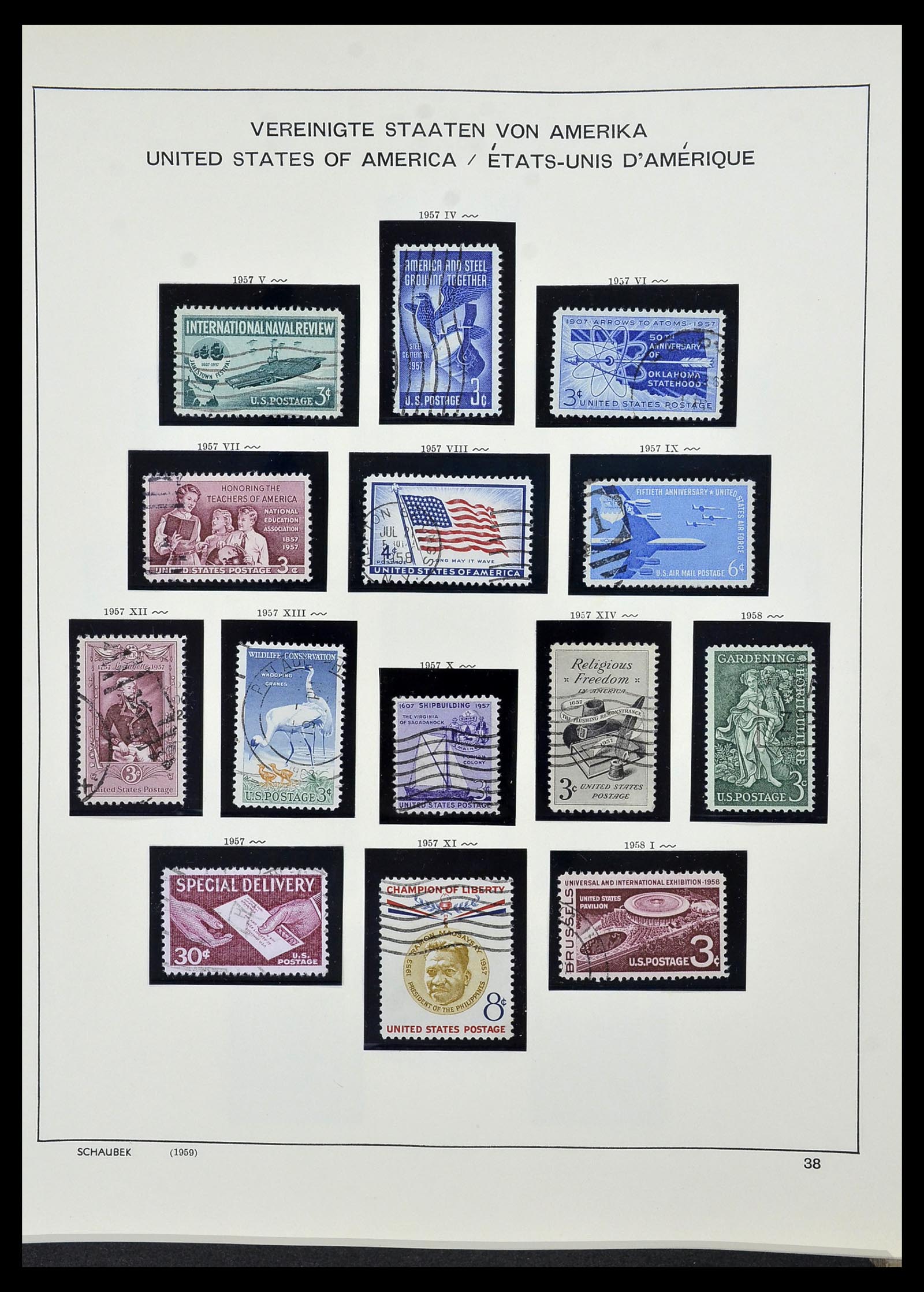 34525 055 - Postzegelverzameling 34525 USA 1851-1980.
