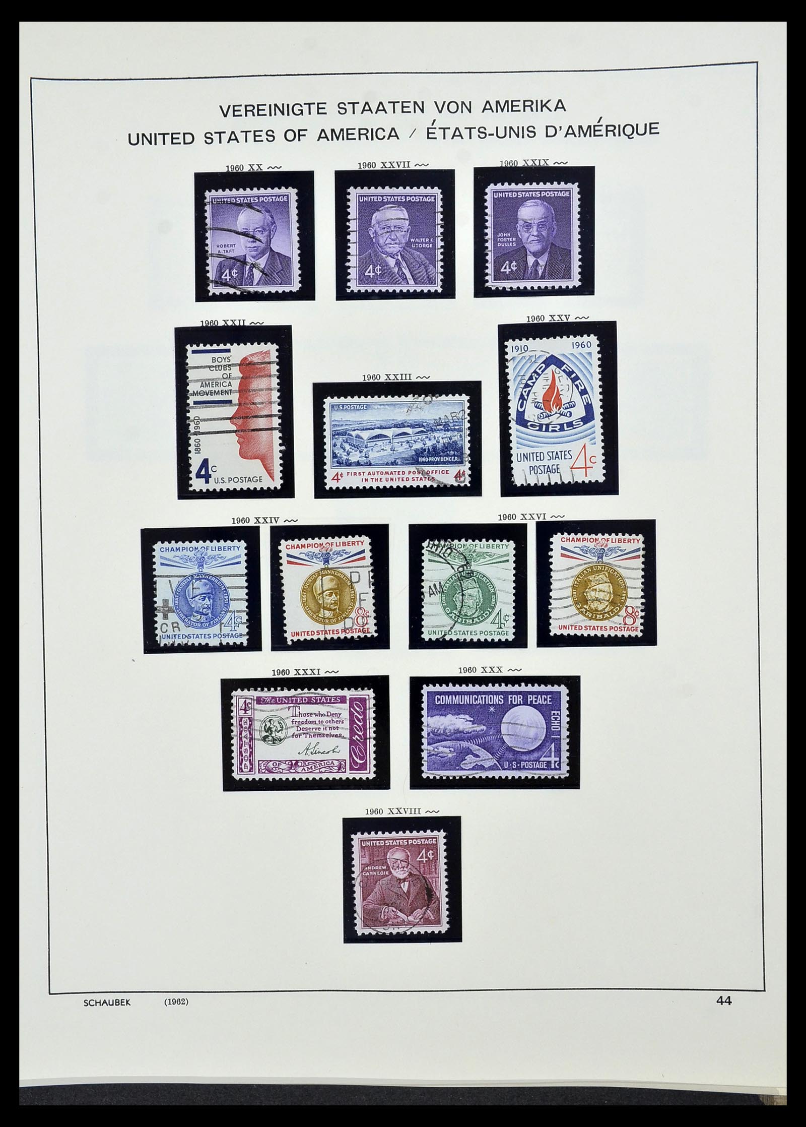 34525 061 - Postzegelverzameling 34525 USA 1851-1980.