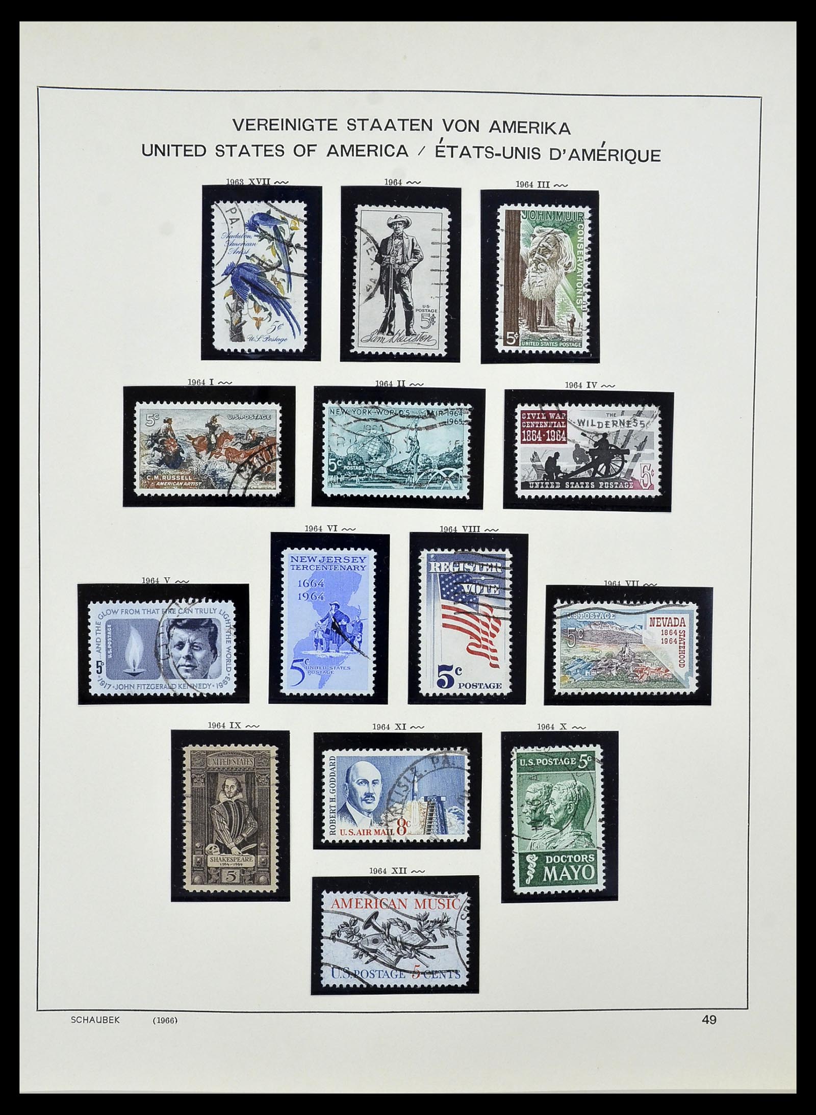 34525 066 - Postzegelverzameling 34525 USA 1851-1980.