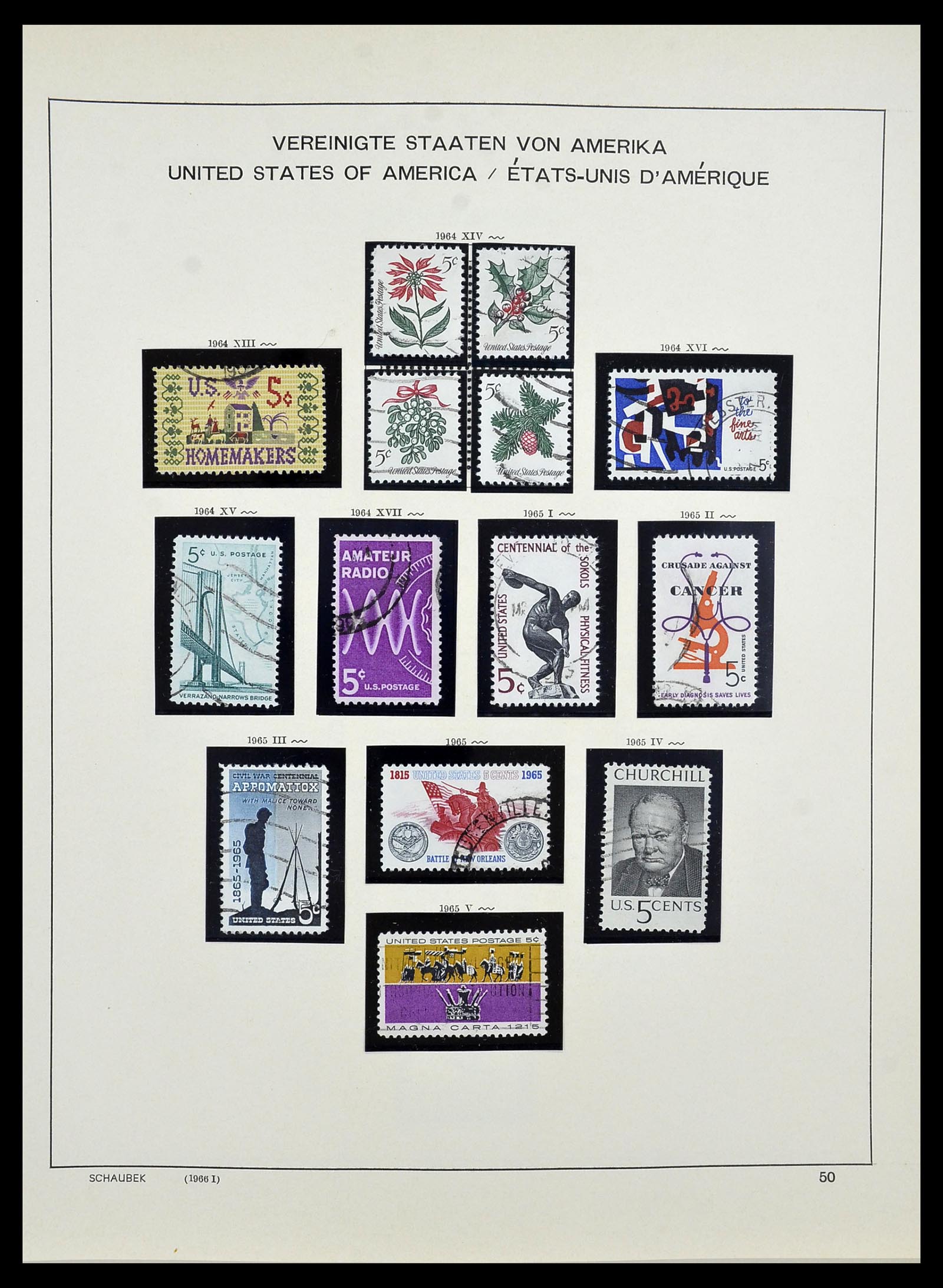 34525 067 - Stamp Collection 34525 USA 1851-1980.