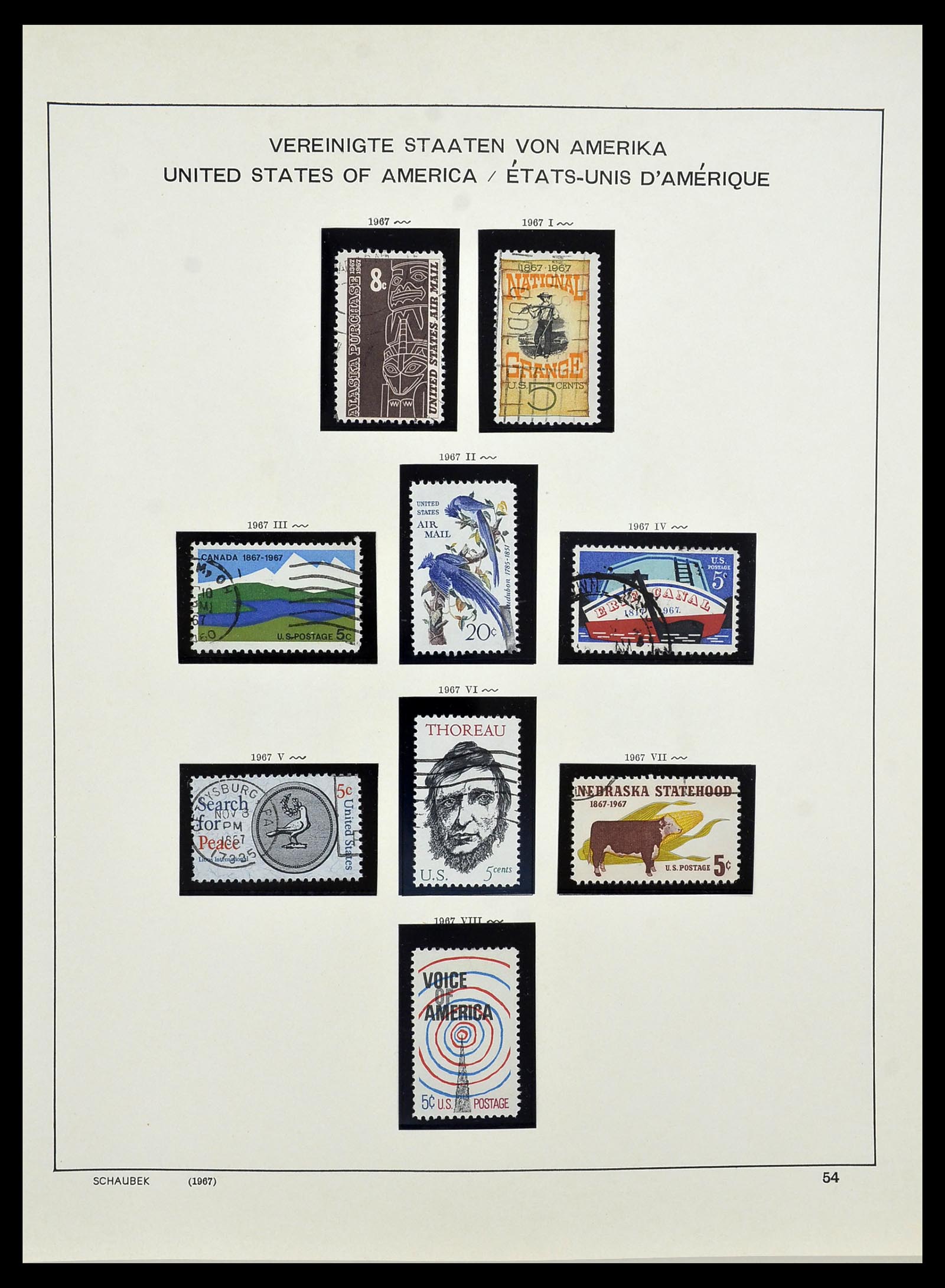 34525 071 - Postzegelverzameling 34525 USA 1851-1980.