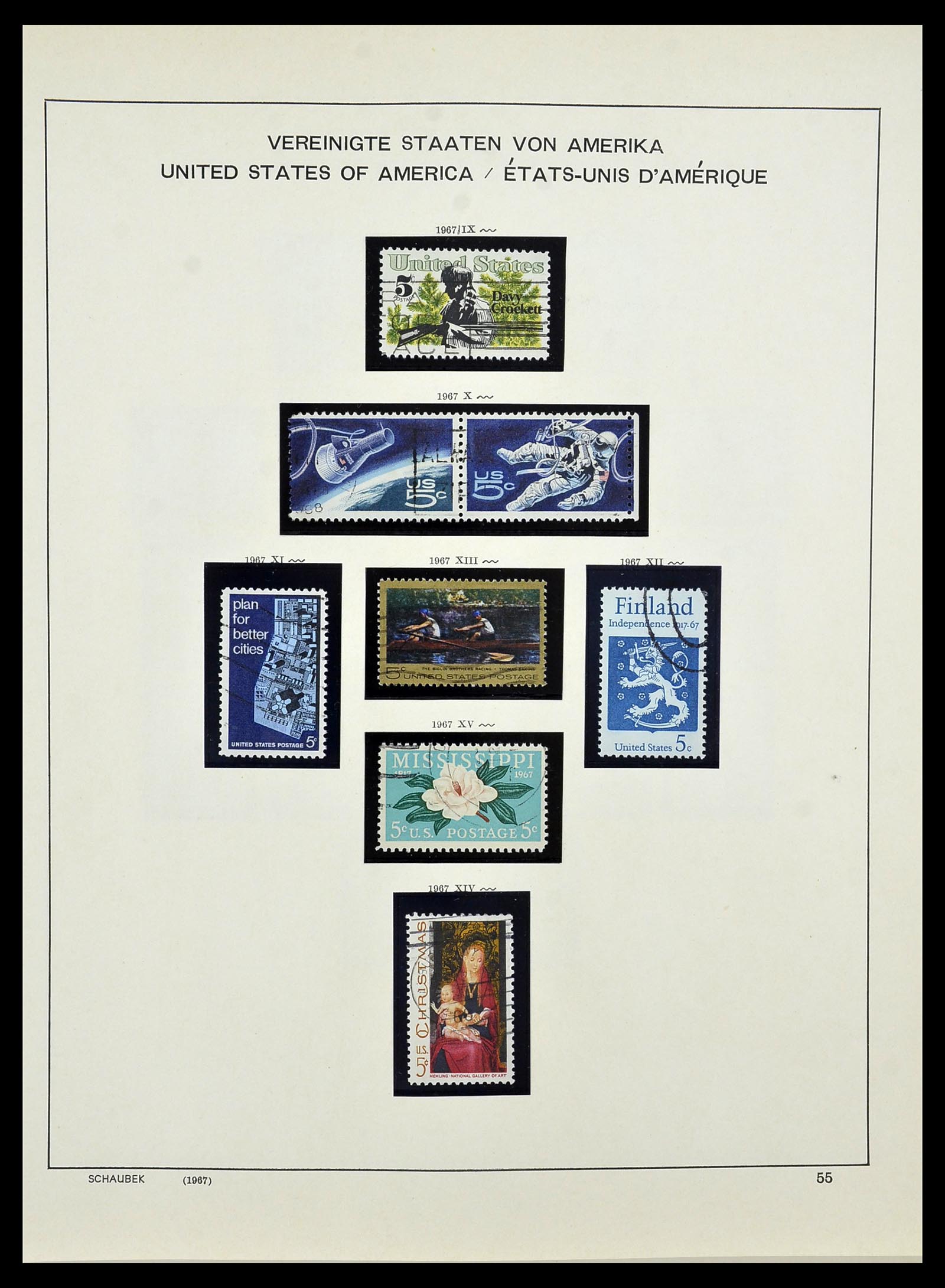 34525 072 - Postzegelverzameling 34525 USA 1851-1980.