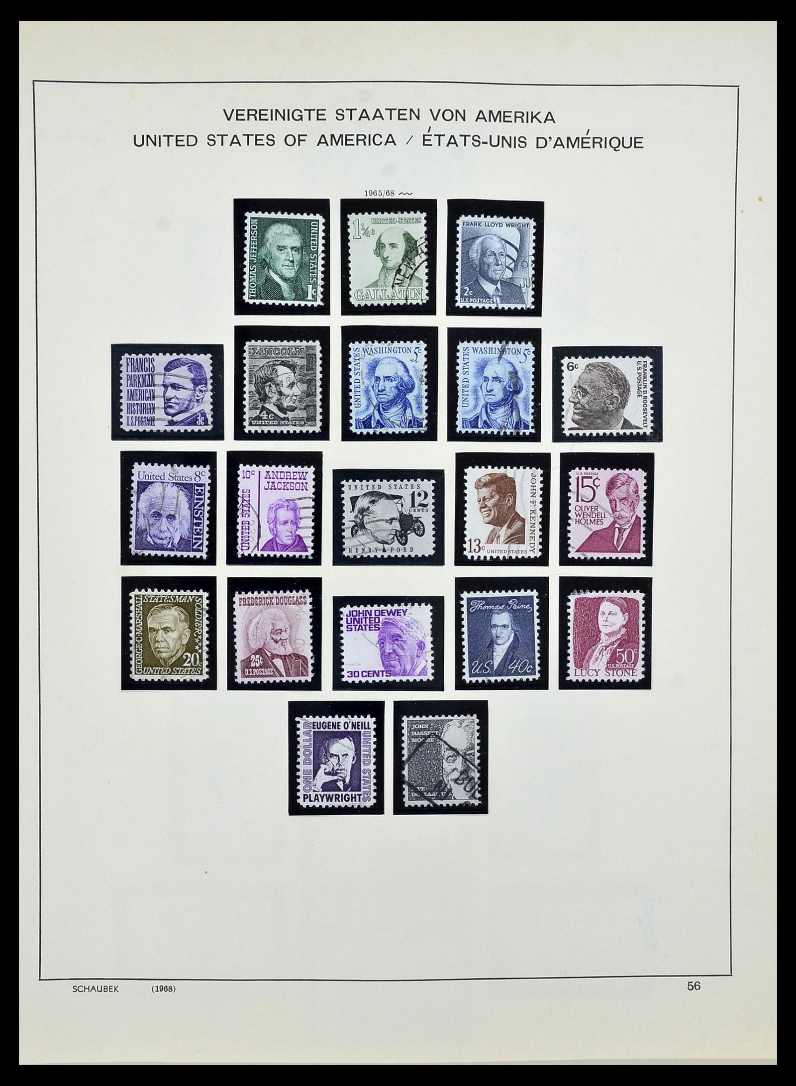 34525 073 - Postzegelverzameling 34525 USA 1851-1980.