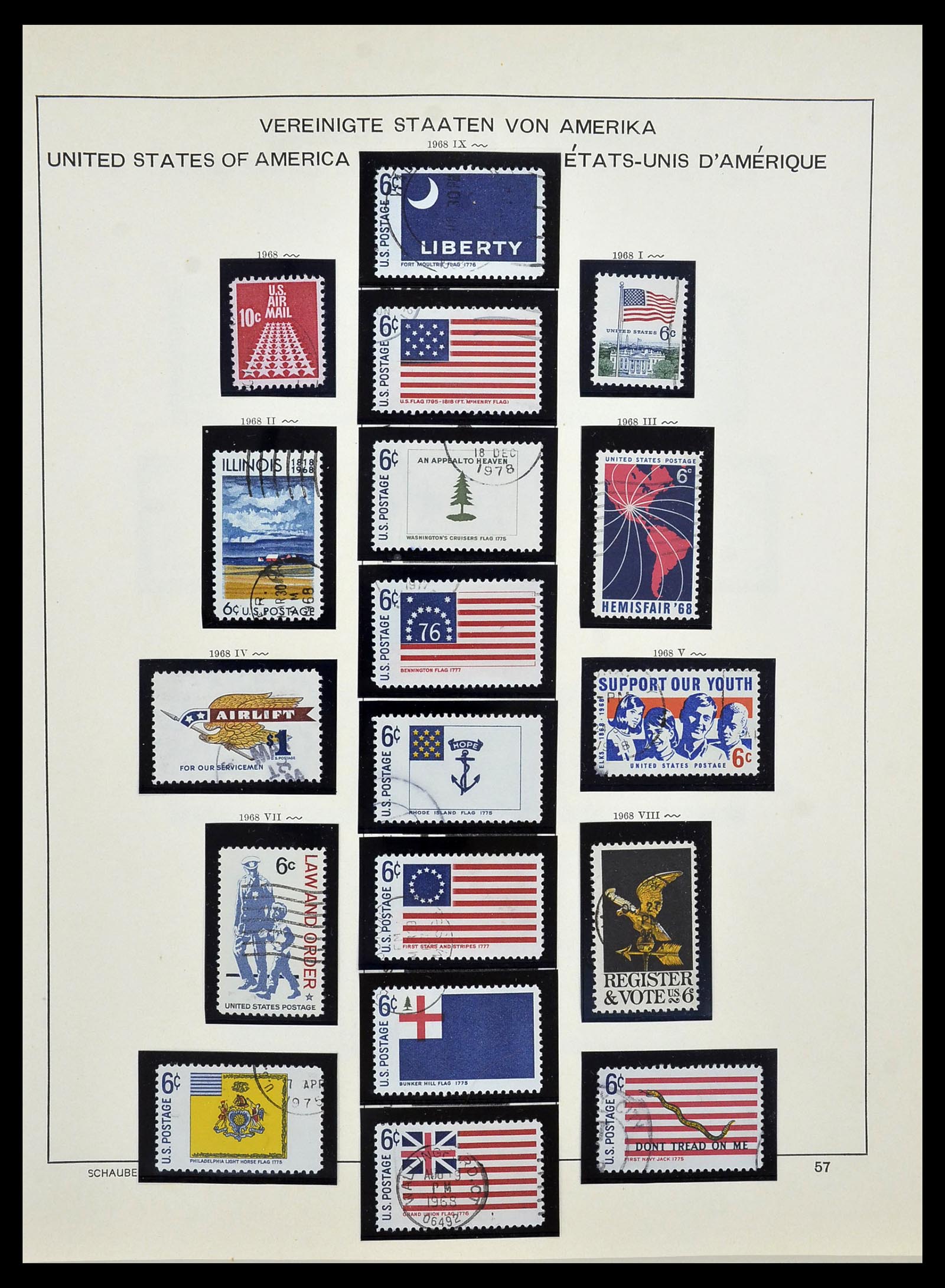 34525 074 - Postzegelverzameling 34525 USA 1851-1980.
