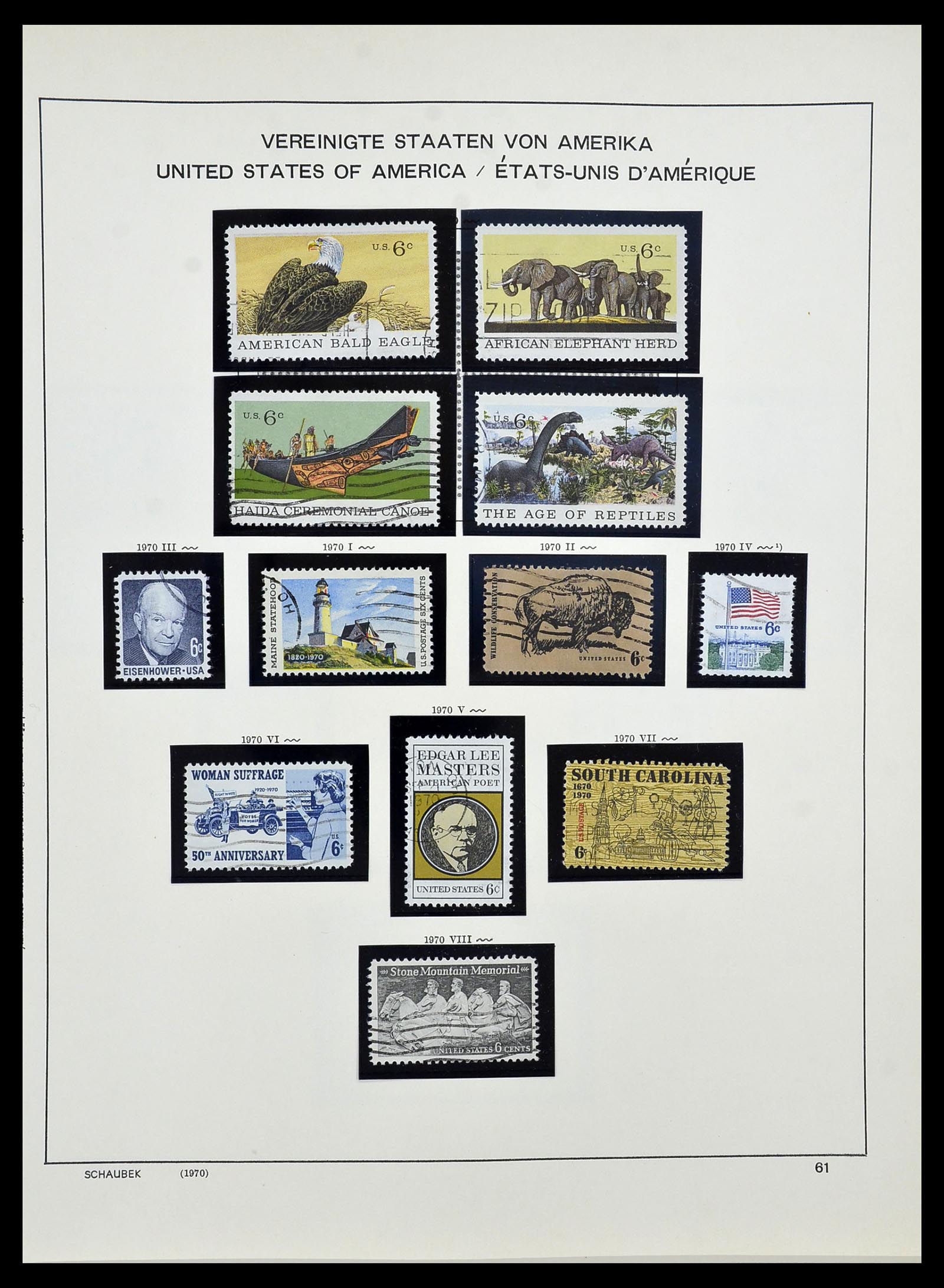 34525 078 - Postzegelverzameling 34525 USA 1851-1980.