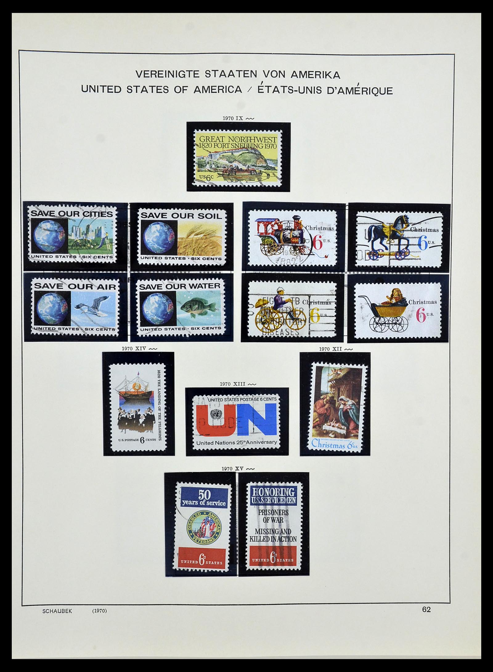 34525 079 - Postzegelverzameling 34525 USA 1851-1980.