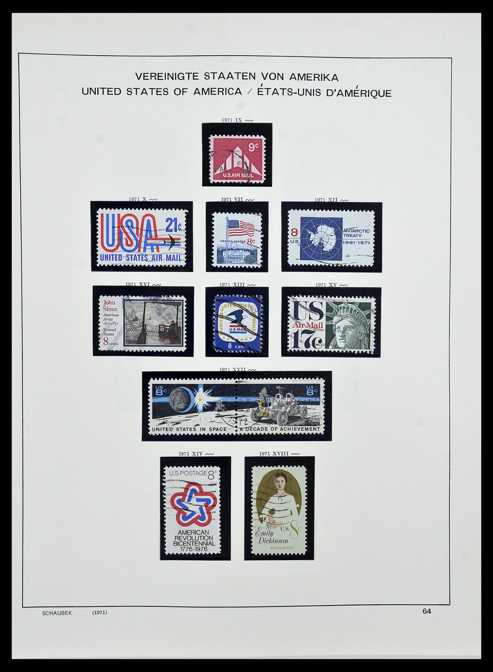 34525 081 - Stamp Collection 34525 USA 1851-1980.