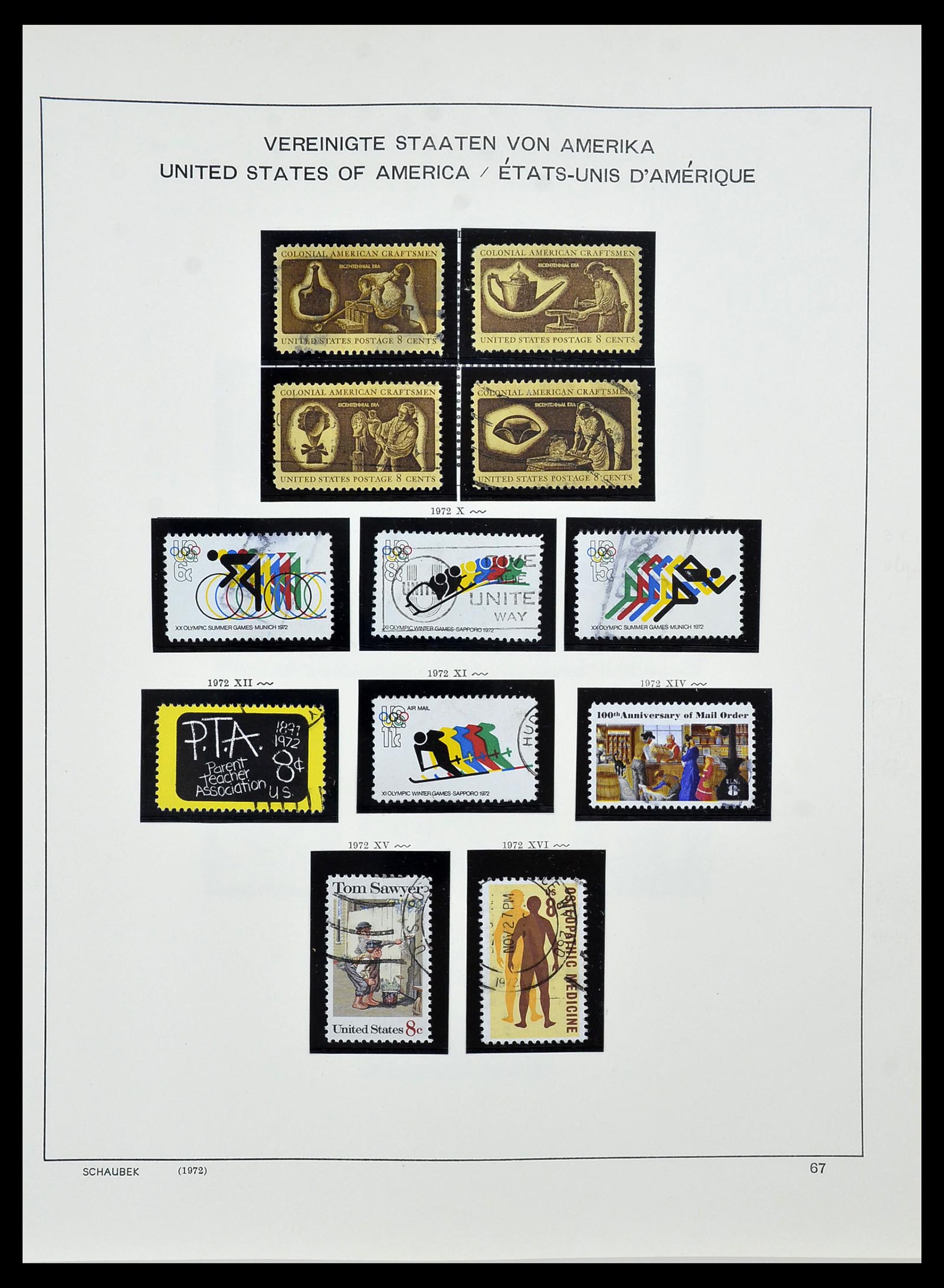 34525 084 - Stamp Collection 34525 USA 1851-1980.
