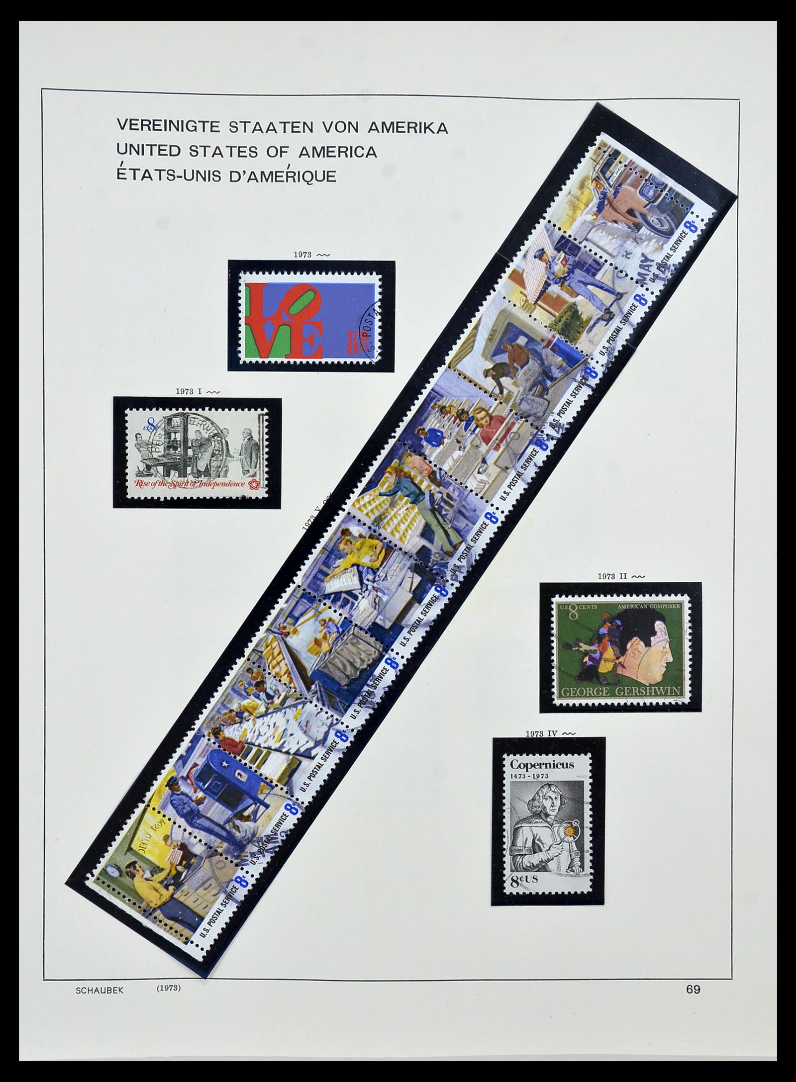 34525 086 - Postzegelverzameling 34525 USA 1851-1980.