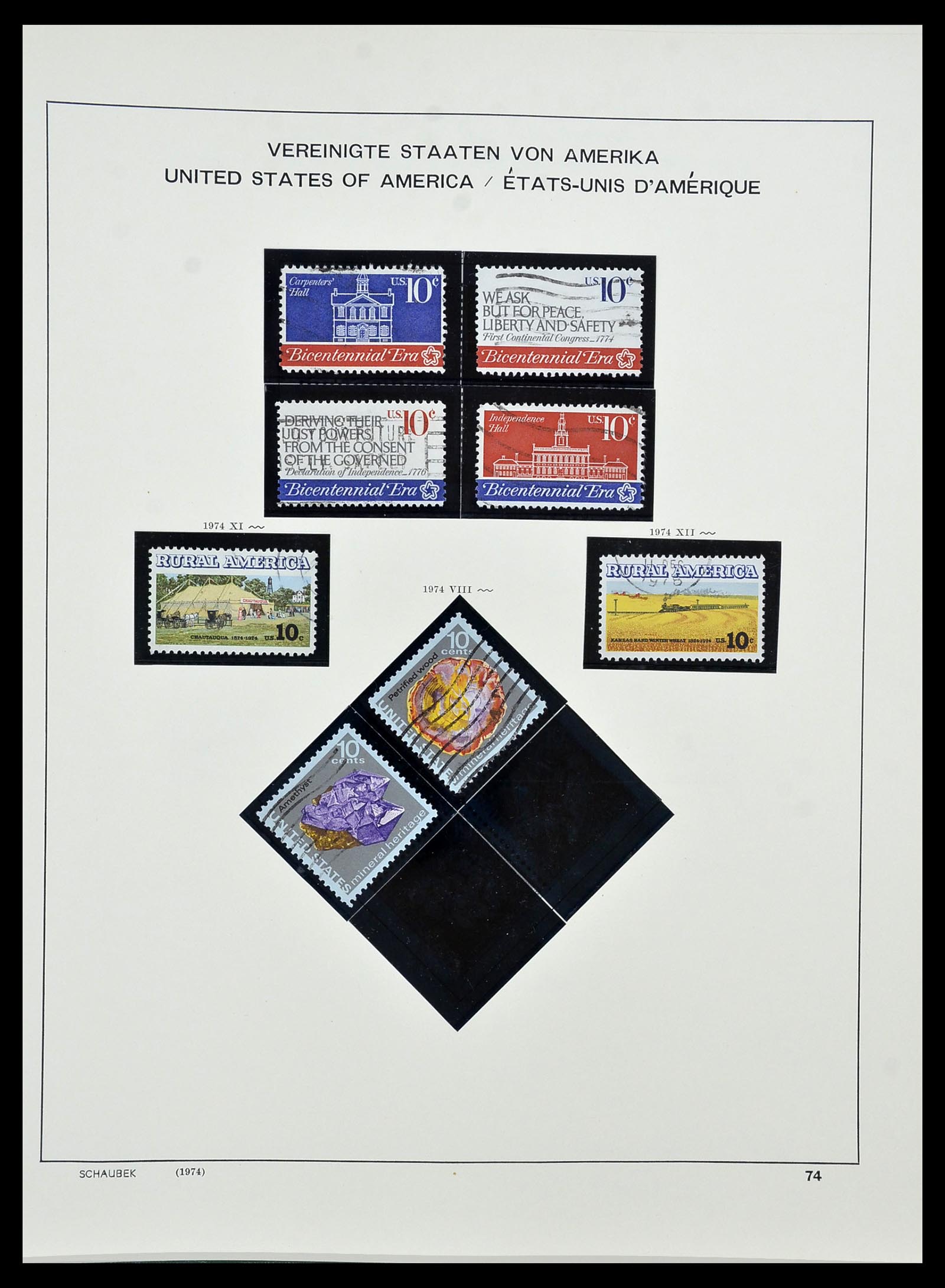 34525 092 - Postzegelverzameling 34525 USA 1851-1980.
