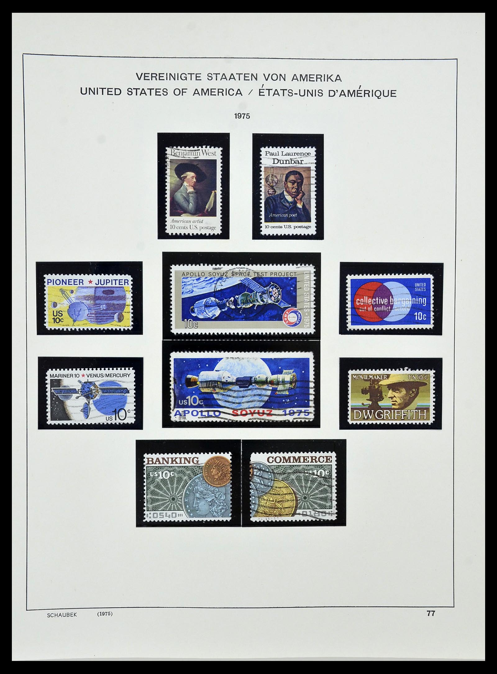 34525 095 - Postzegelverzameling 34525 USA 1851-1980.