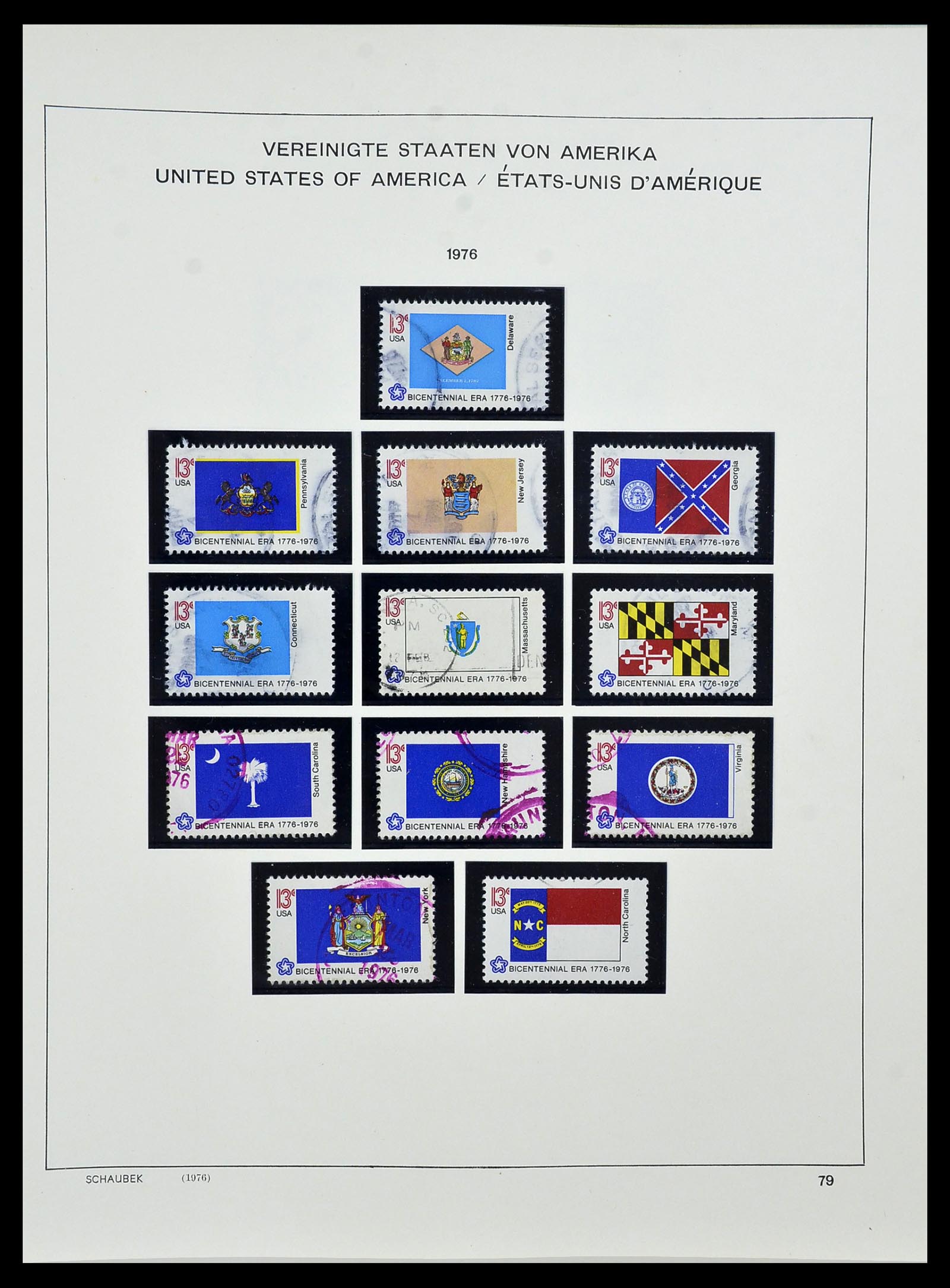 34525 097 - Postzegelverzameling 34525 USA 1851-1980.