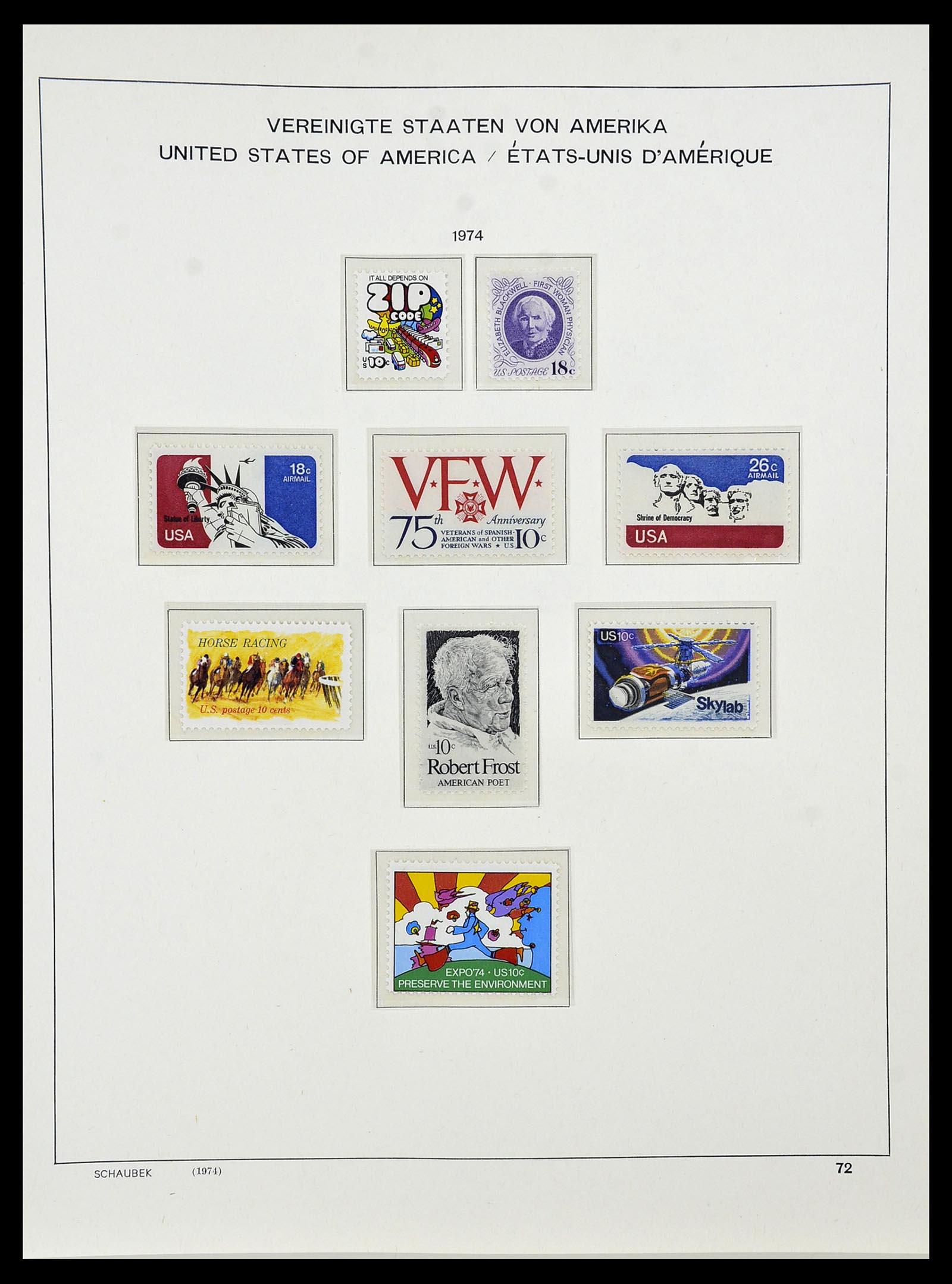 34525 166 - Postzegelverzameling 34525 USA 1851-1980.