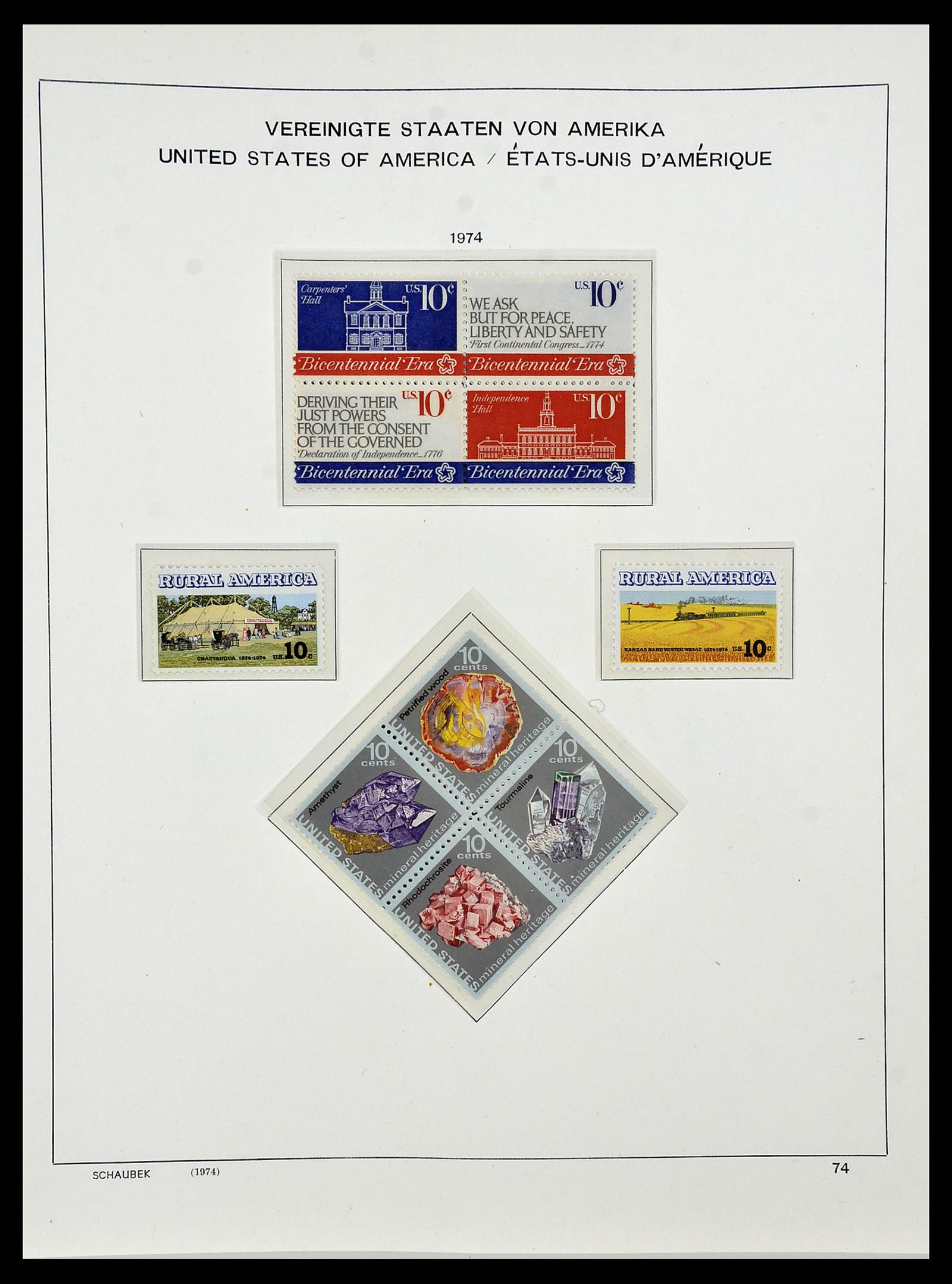 34525 168 - Postzegelverzameling 34525 USA 1851-1980.
