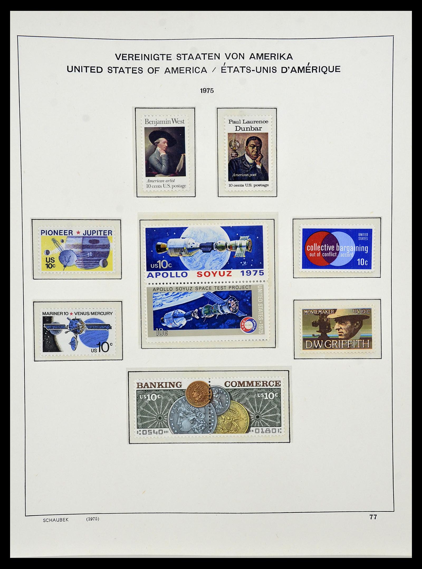34525 171 - Postzegelverzameling 34525 USA 1851-1980.