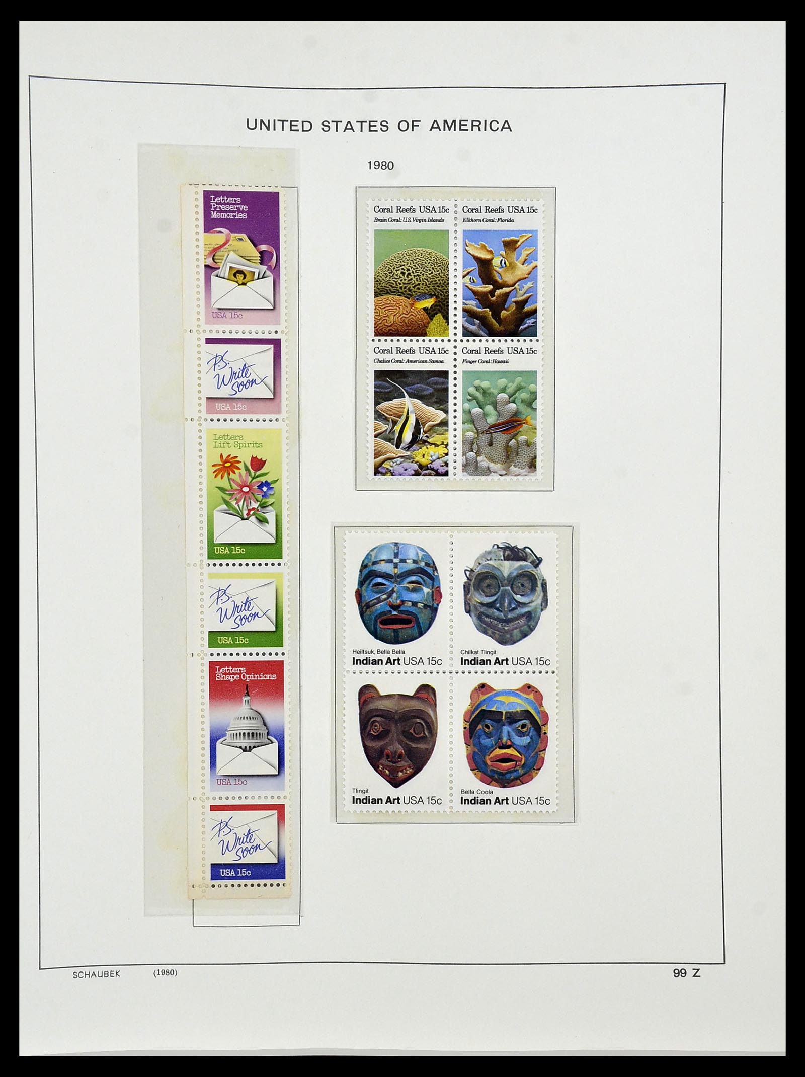 34525 203 - Postzegelverzameling 34525 USA 1851-1980.