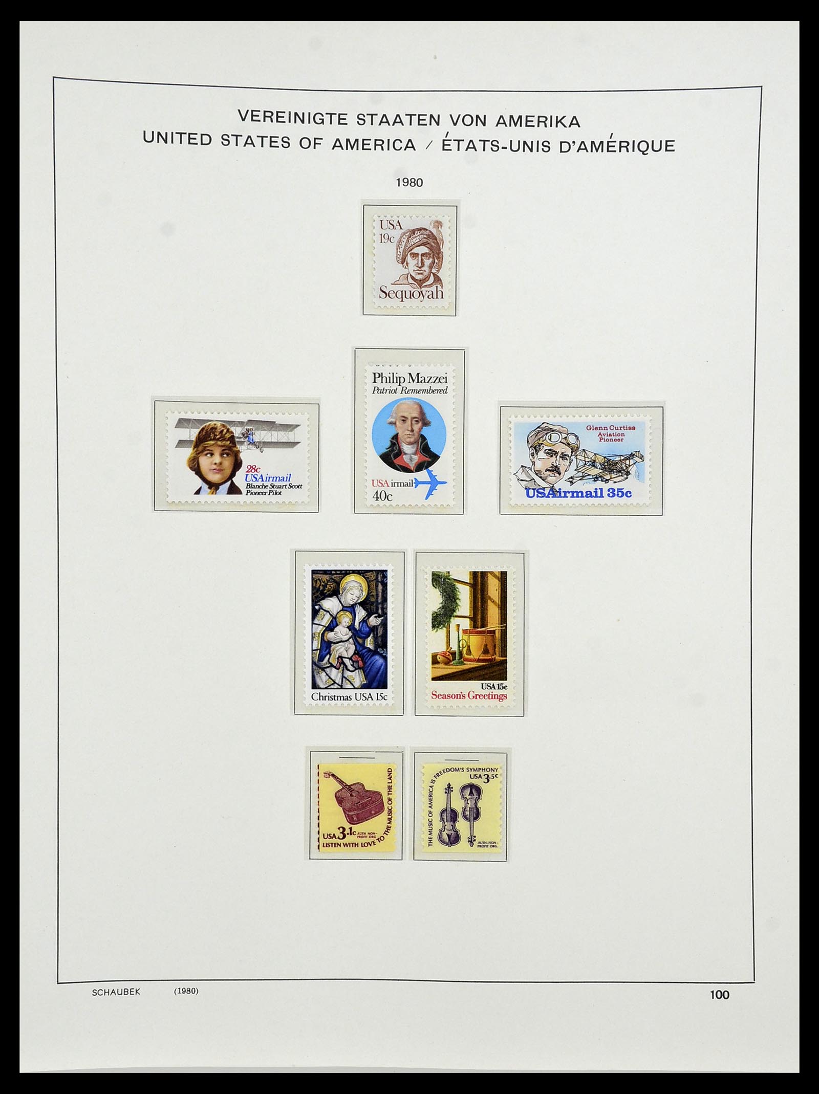 34525 204 - Stamp Collection 34525 USA 1851-1980.