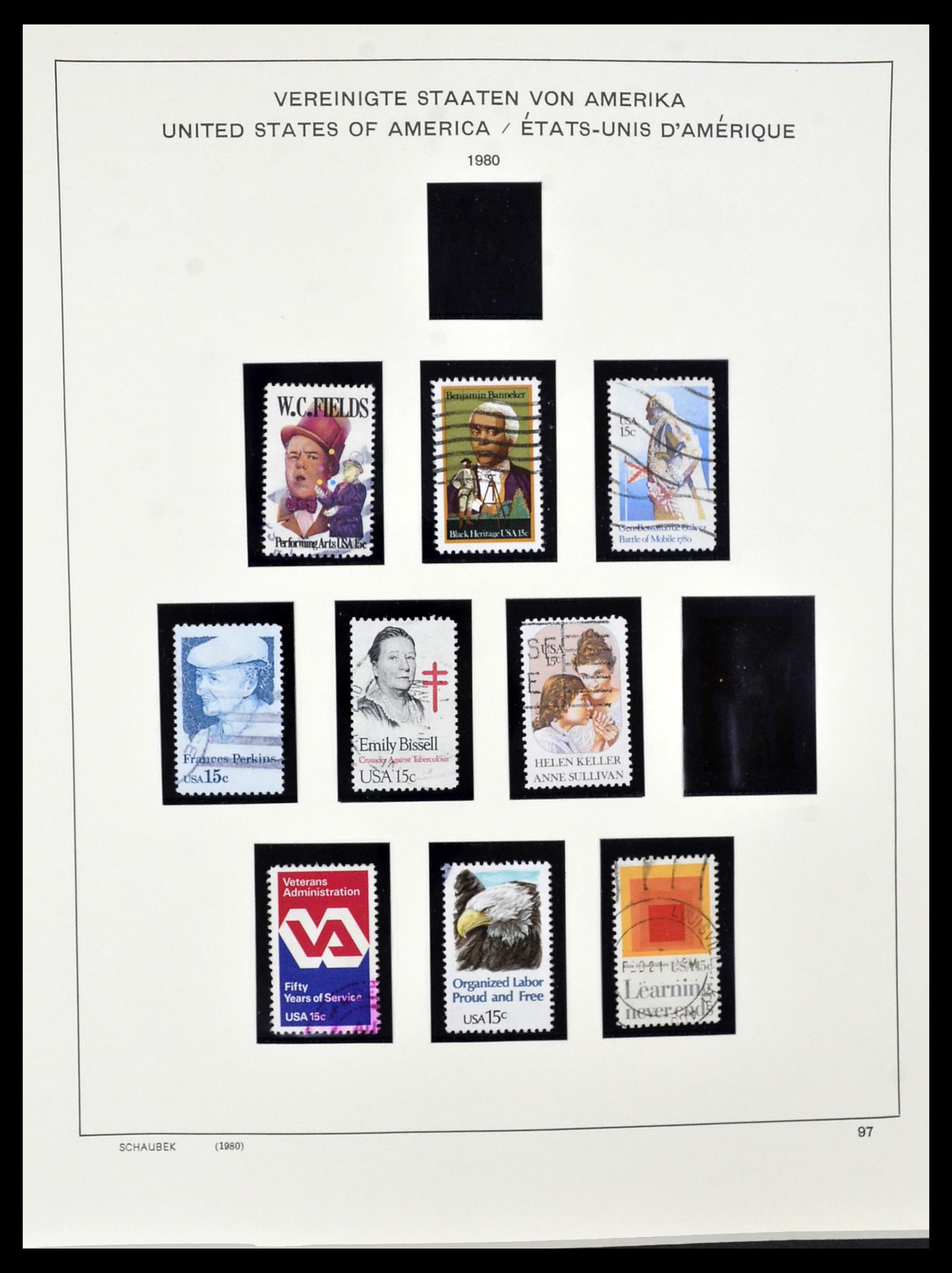 34525 207 - Postzegelverzameling 34525 USA 1851-1980.