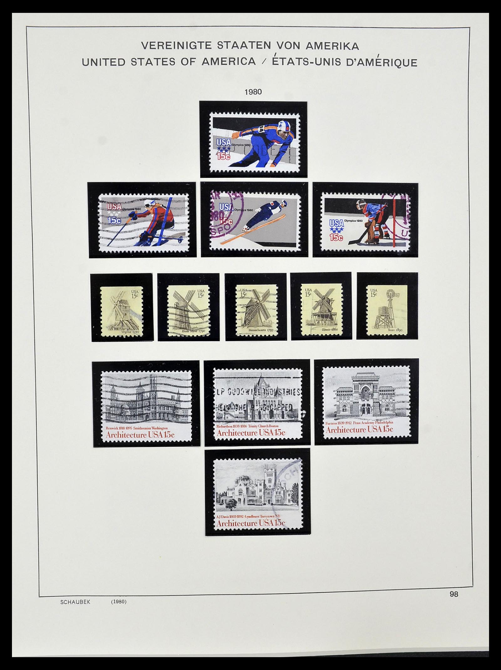 34525 208 - Stamp Collection 34525 USA 1851-1980.