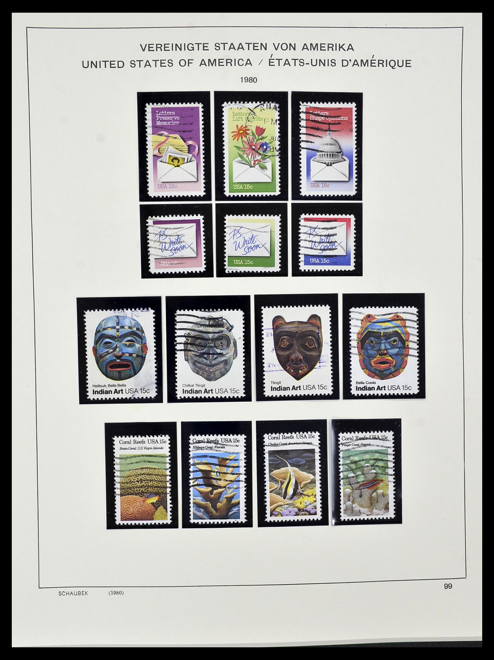 34525 209 - Postzegelverzameling 34525 USA 1851-1980.