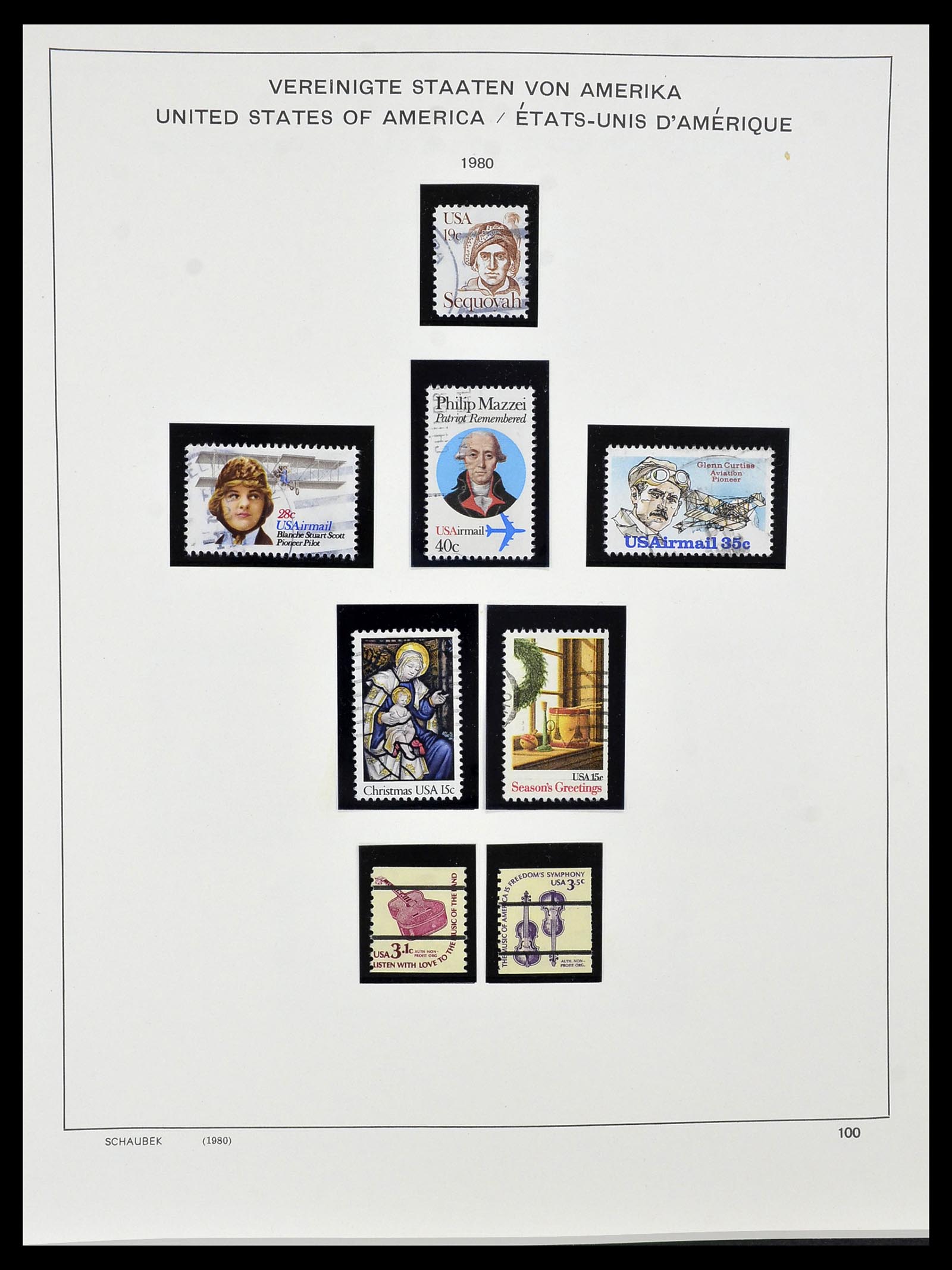 34525 210 - Postzegelverzameling 34525 USA 1851-1980.